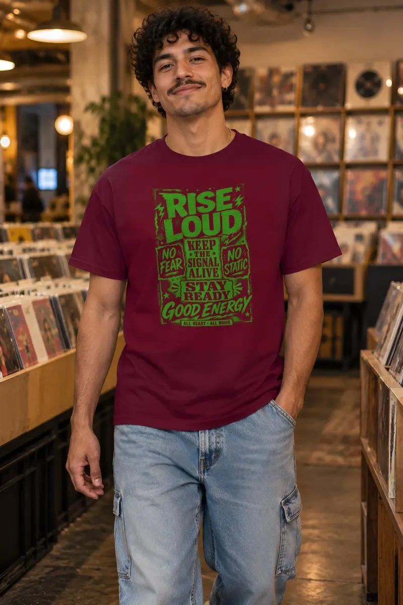 "Keep The Signal Alive" Heavyweight Unisex Crewneck T-shirt