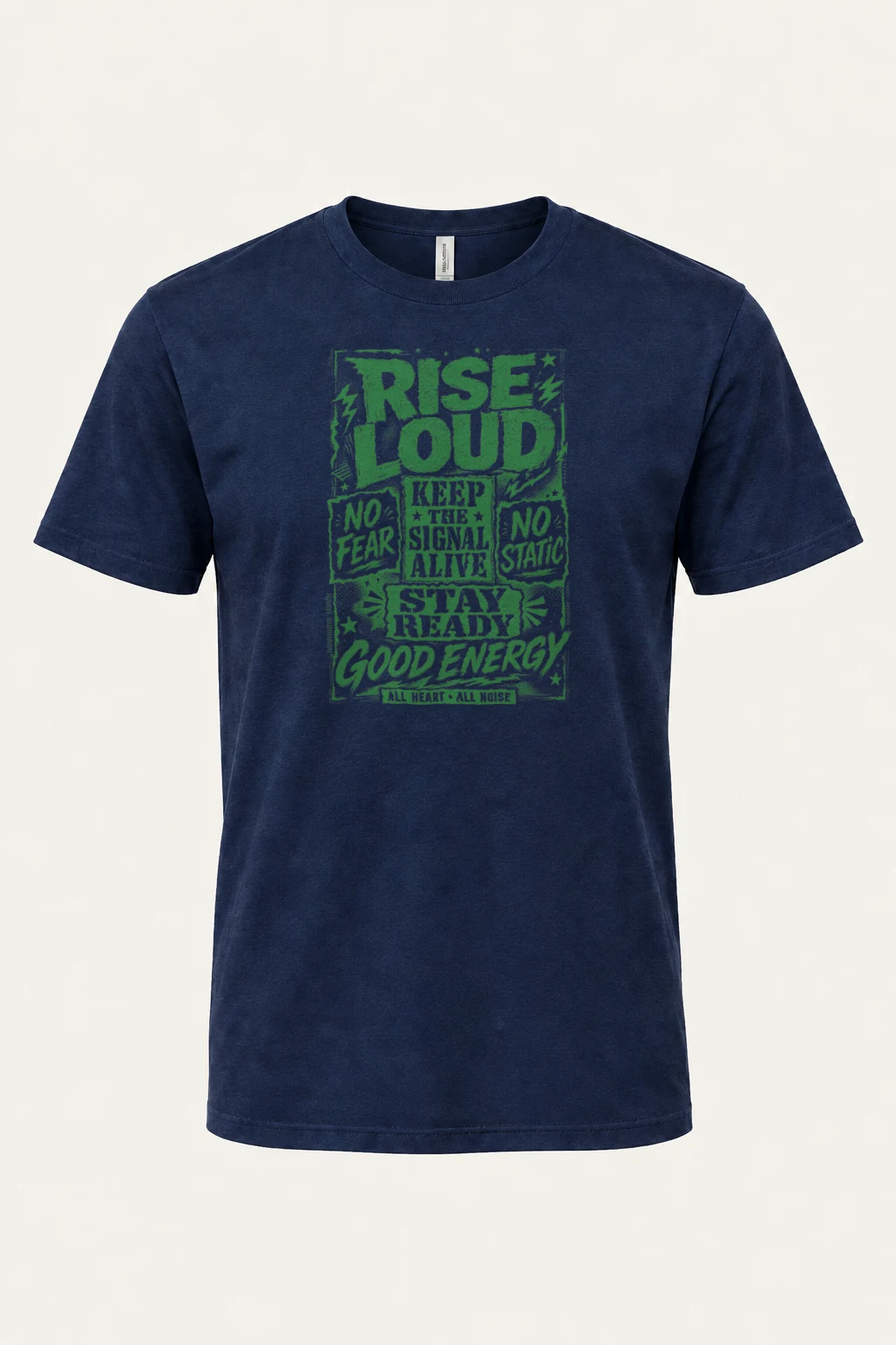 "Keep The Signal Alive" Heavyweight Unisex Crewneck T-shirt | Gildan 5000