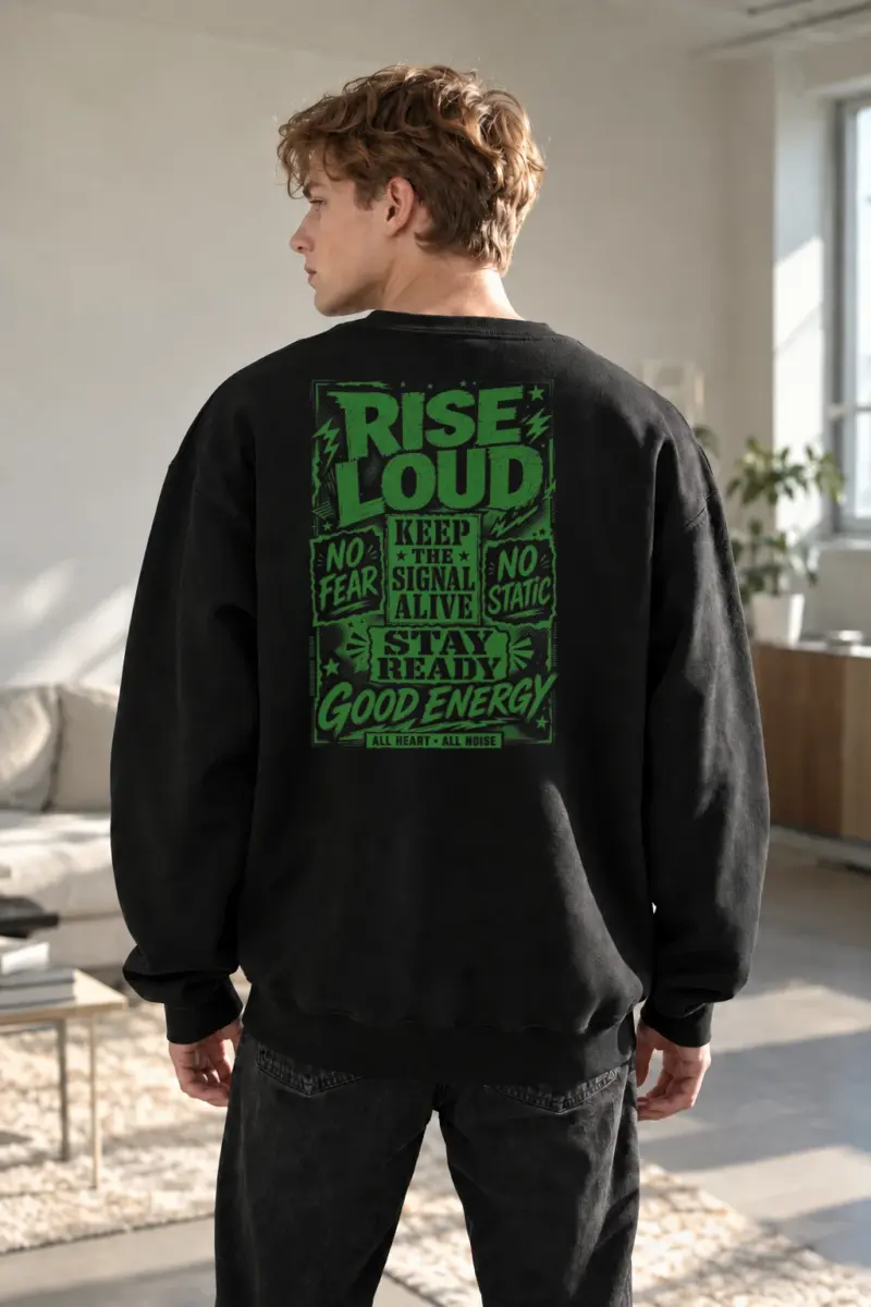 "Keep The Signal Alive" Unisex Sponge Fleece Crewneck Sweatshirt | Bella + Canvas 3901