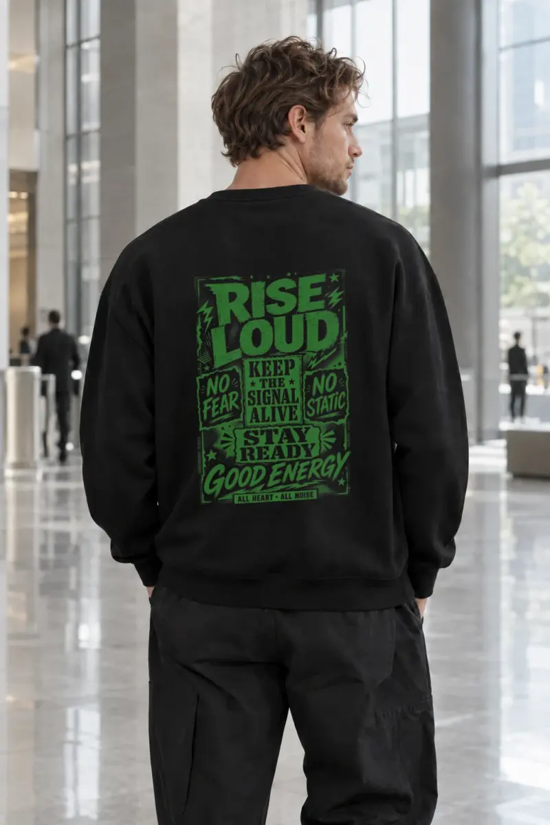 “Keep The Signal Alive” Unisex Sponge Fleece Crewneck Sweatshirt | Bella + Canvas 3901