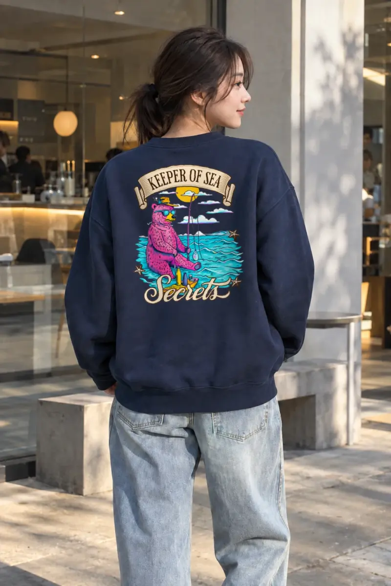 "Keeper Of Sea Secrets" Heavy Blend Unisex Crewneck Sweatshirt | Gildan 18000