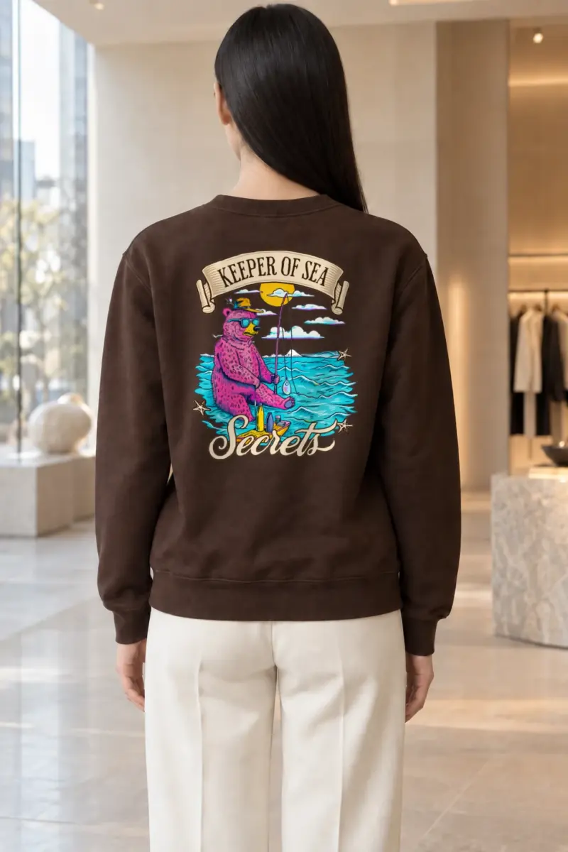 "Keeper Of Sea Secrets" Heavy Blend Unisex Crewneck Sweatshirt | Gildan 18000