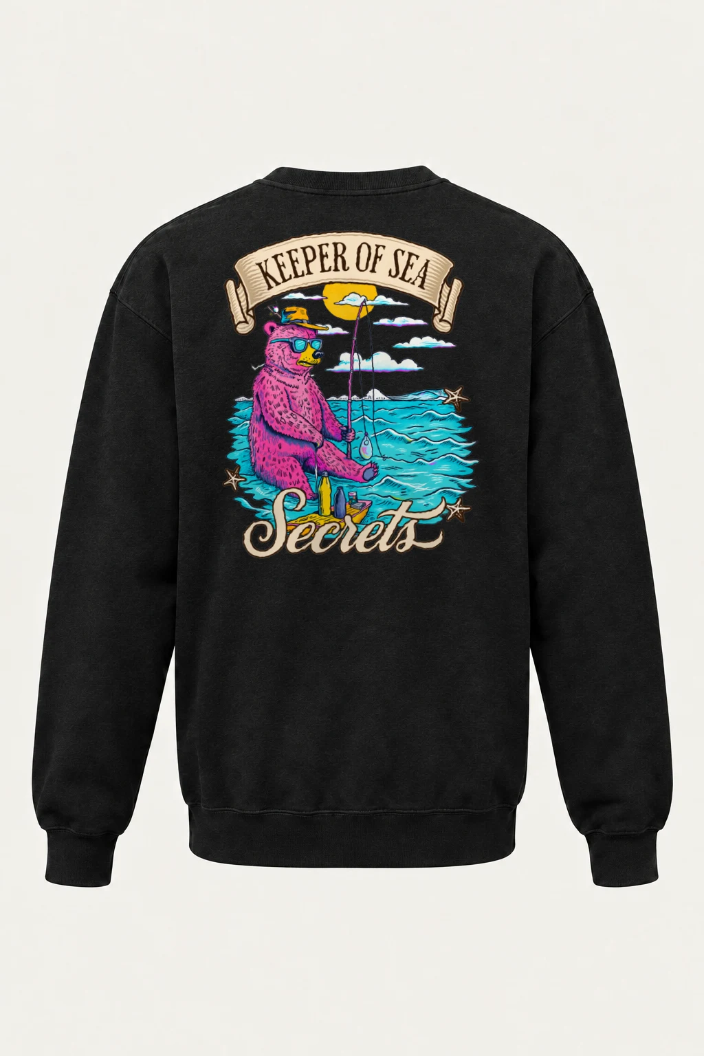 "Keeper Of Sea Secrets" Heavy Blend Unisex Crewneck Sweatshirt | Gildan 18000