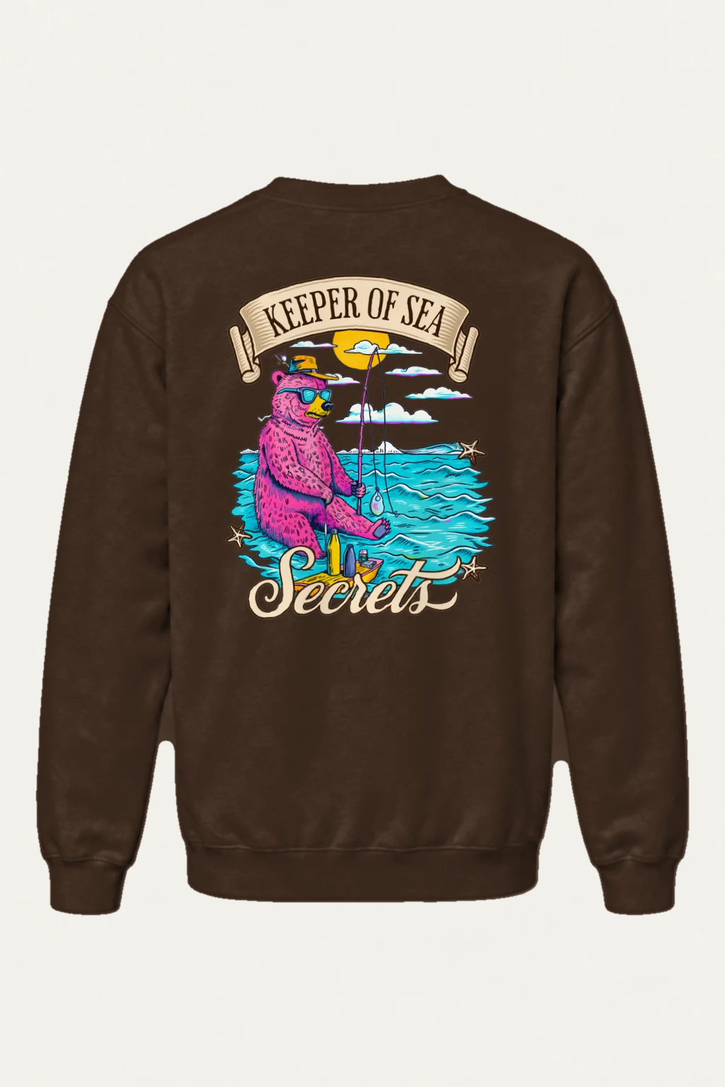 "Keeper Of Sea Secrets" Heavy Blend Unisex Crewneck Sweatshirt | Gildan 18000