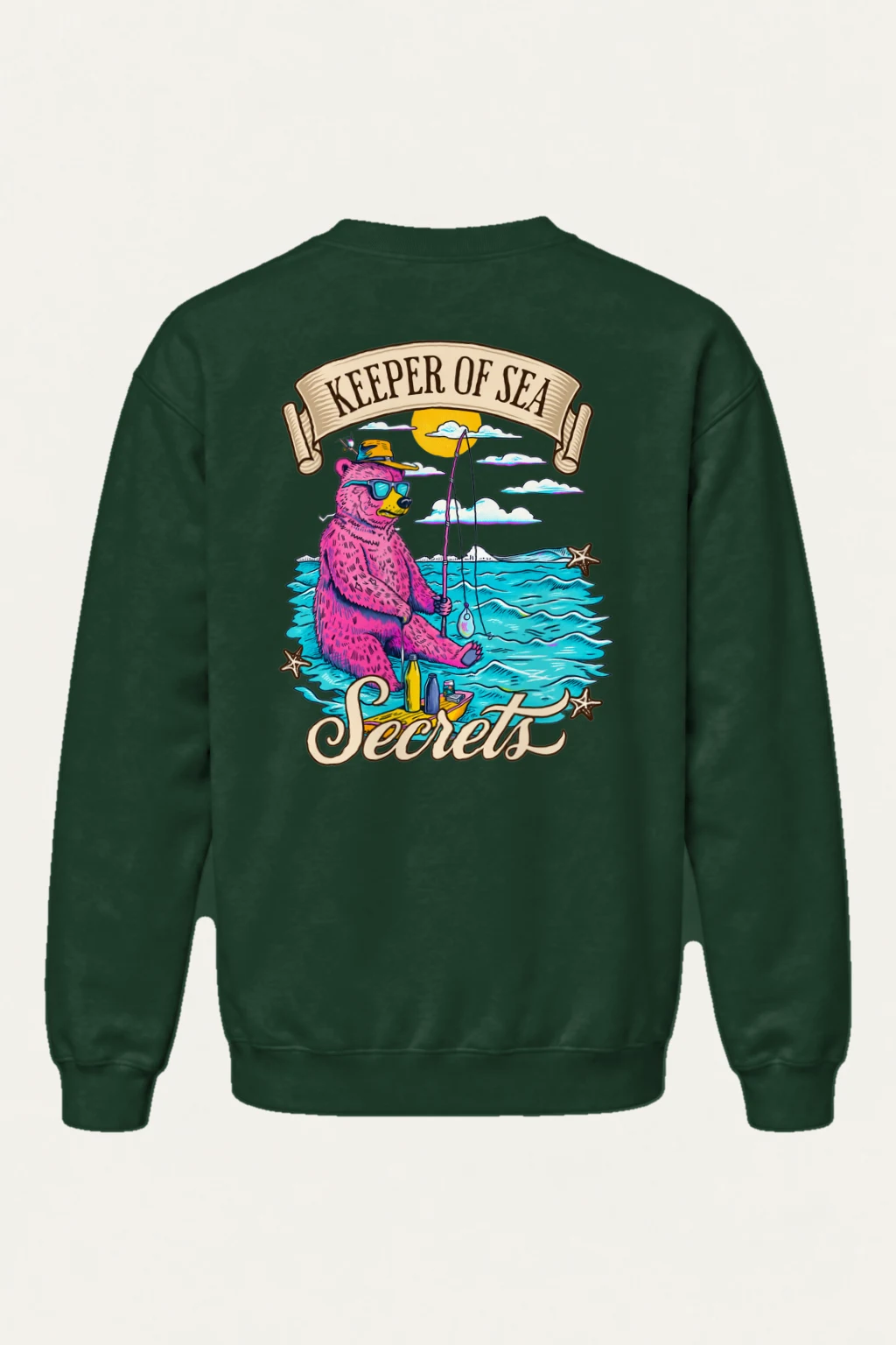 "Keeper Of Sea Secrets" Heavy Blend Unisex Crewneck Sweatshirt | Gildan 18000