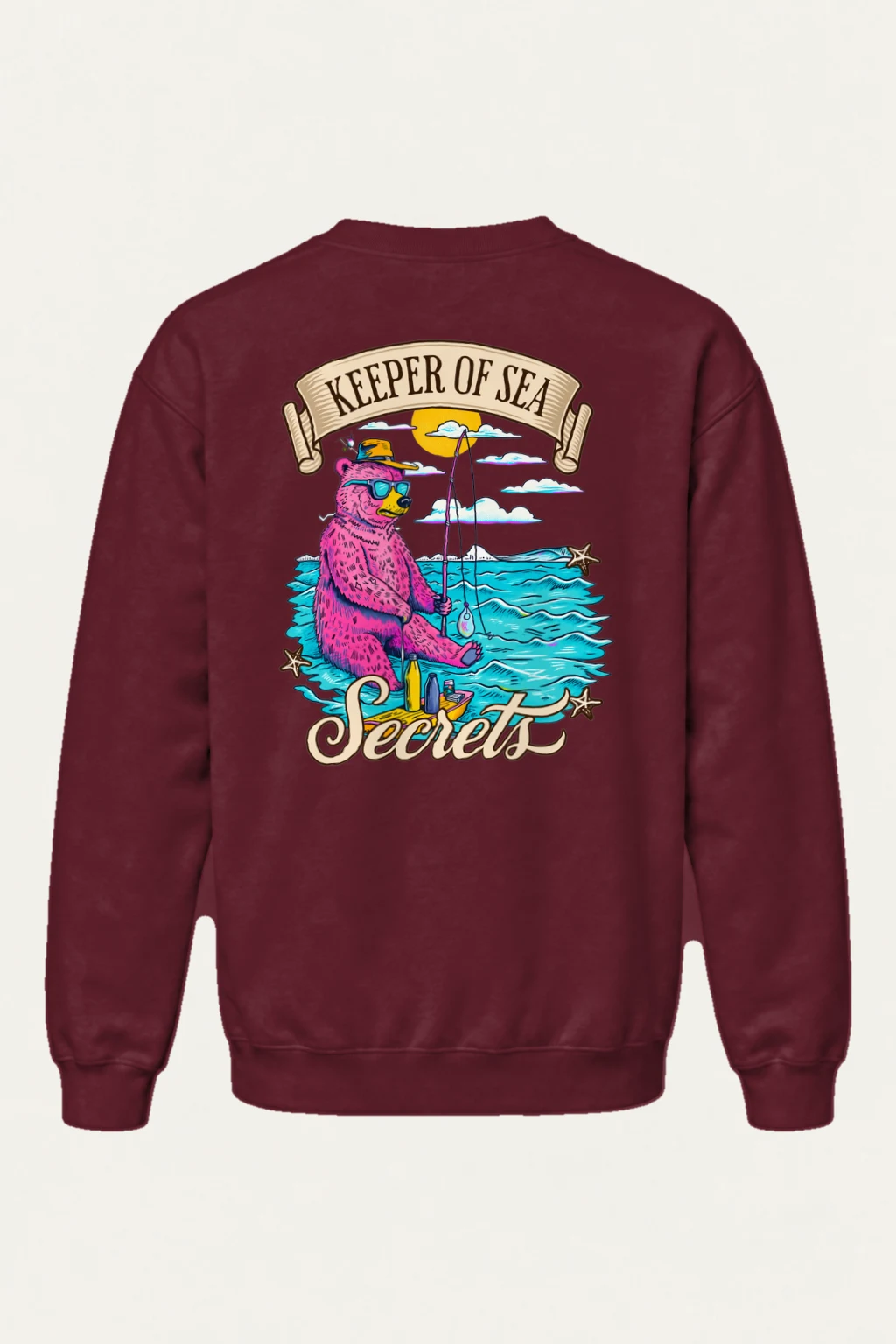 "Keeper Of Sea Secrets" Heavy Blend Unisex Crewneck Sweatshirt | Gildan 18000