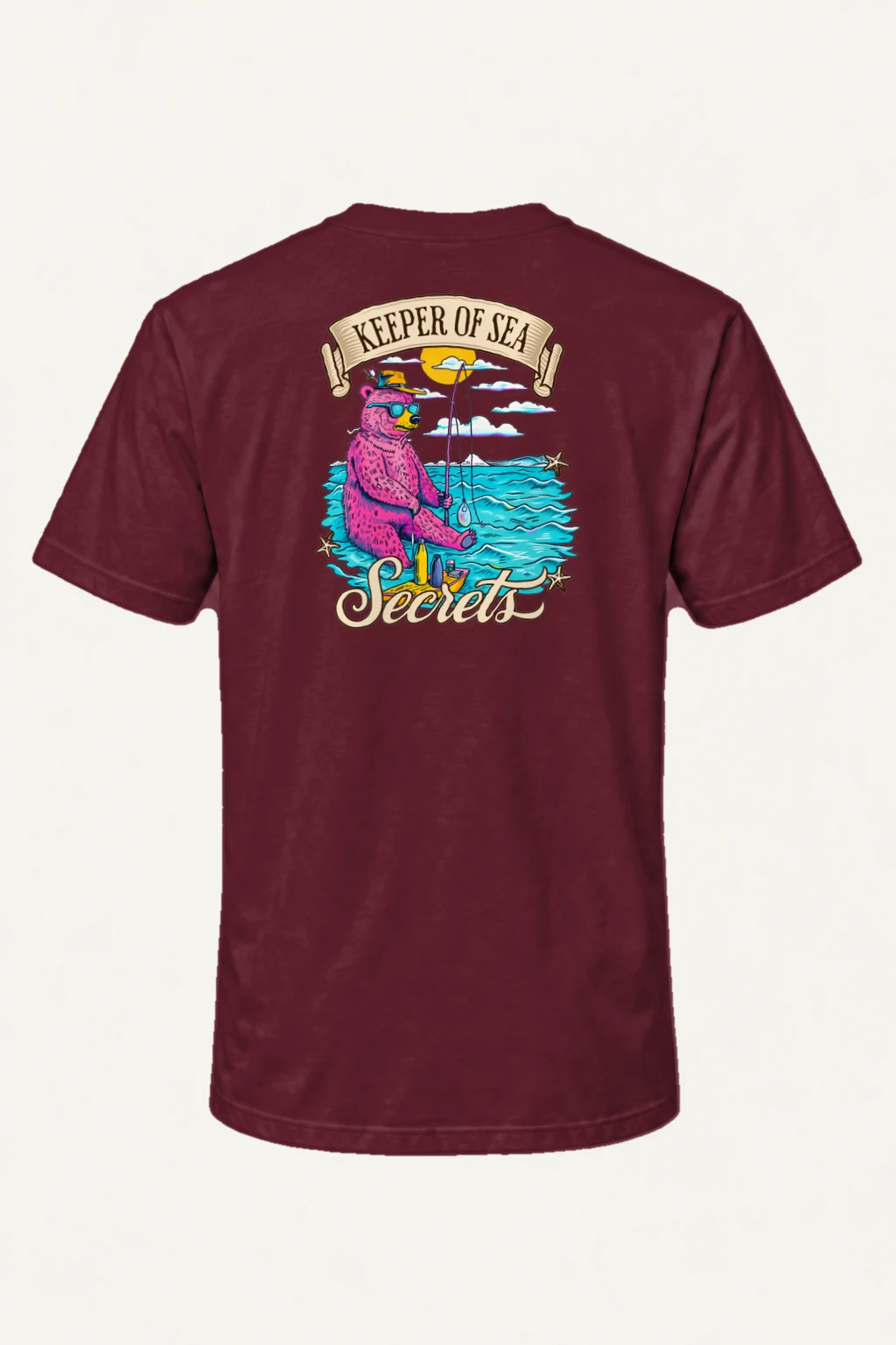 "Keeper Of Sea Secrets" Heavyweight Unisex Crewneck T-shirt | Gildan 5000