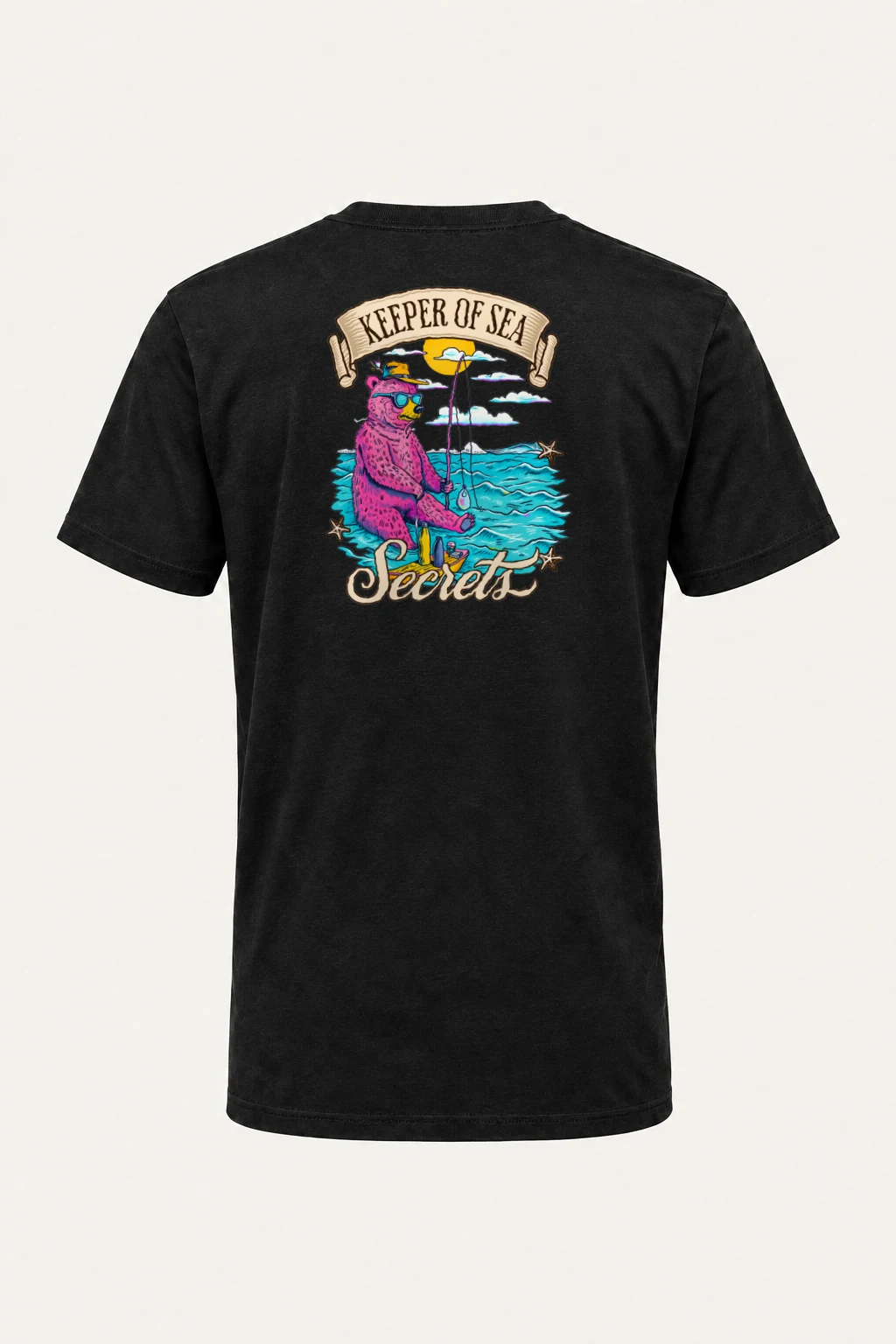 "Keeper Of Sea Secrets" Heavyweight Unisex Crewneck T-shirt | Gildan 5000