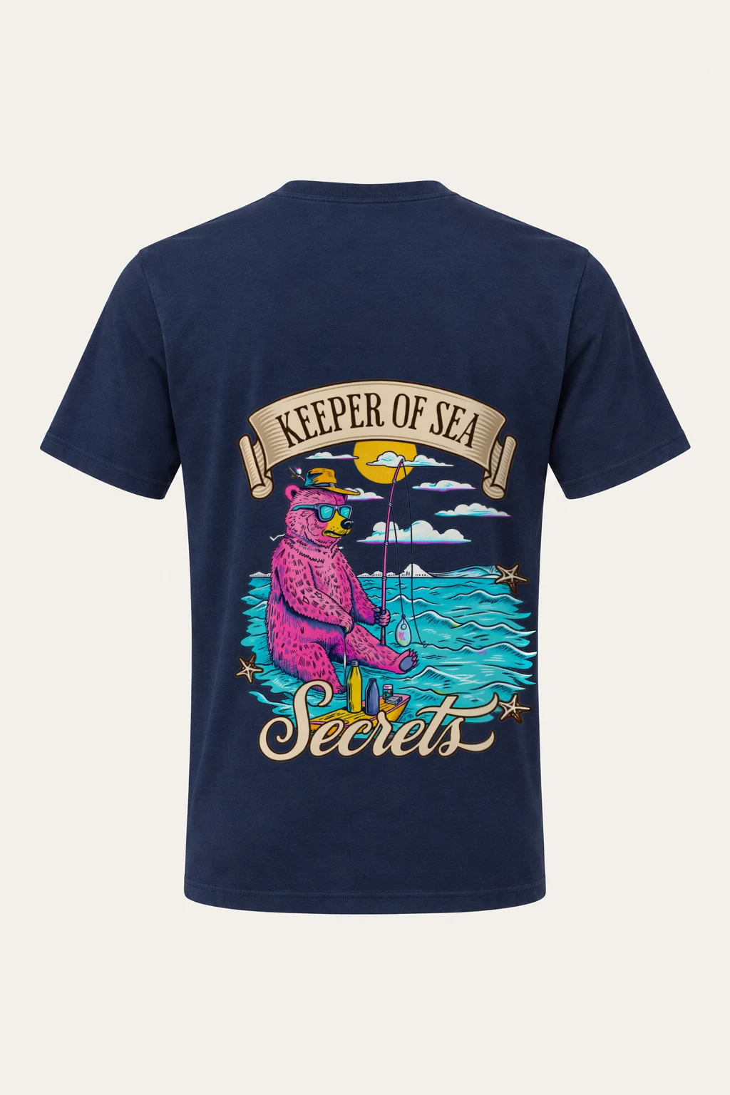 "Keeper Of Sea Secrets" Heavyweight Unisex Crewneck T-shirt | Gildan 5000