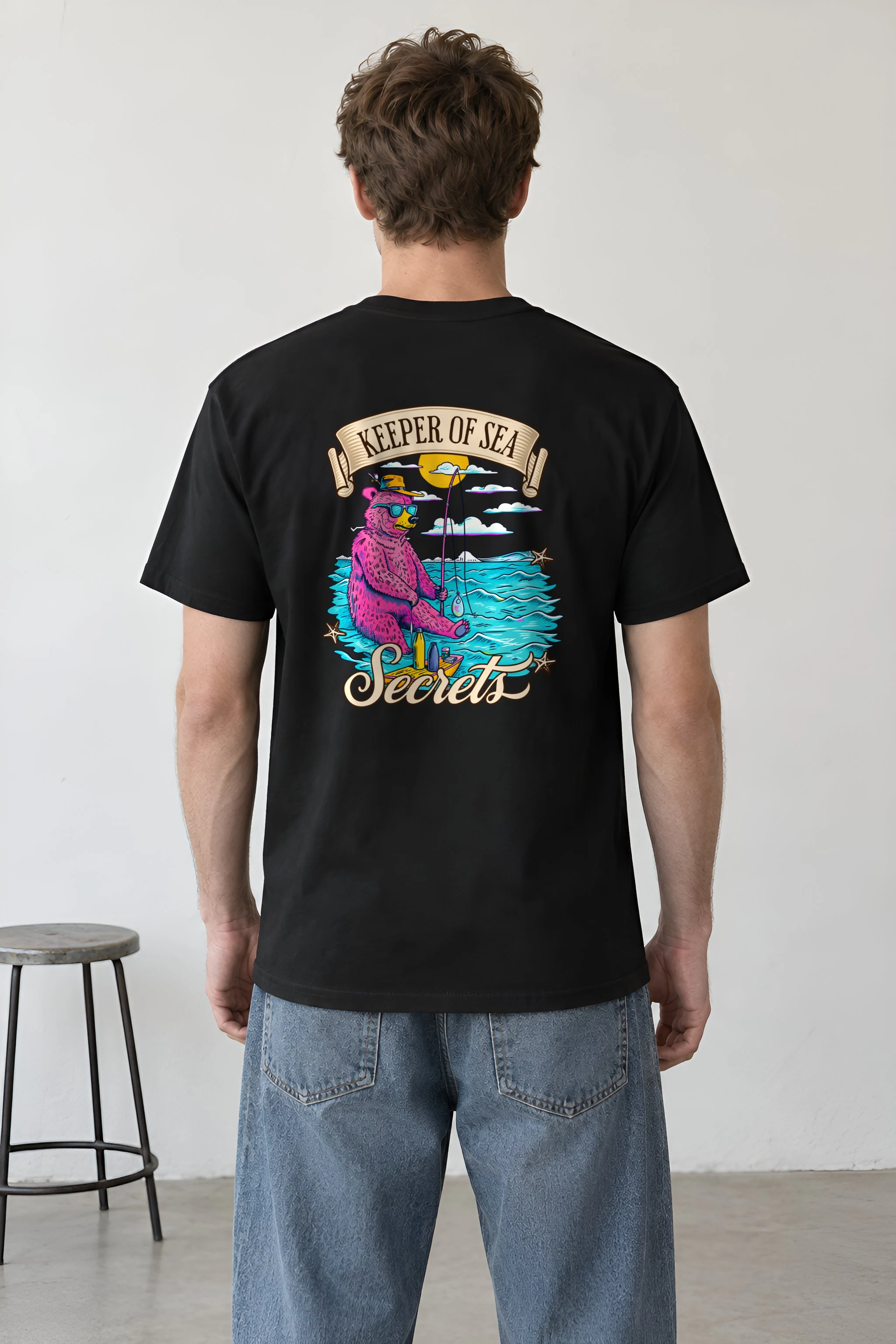 "Keeper Of Sea Secrets" Heavyweight Unisex Crewneck T-shirt
