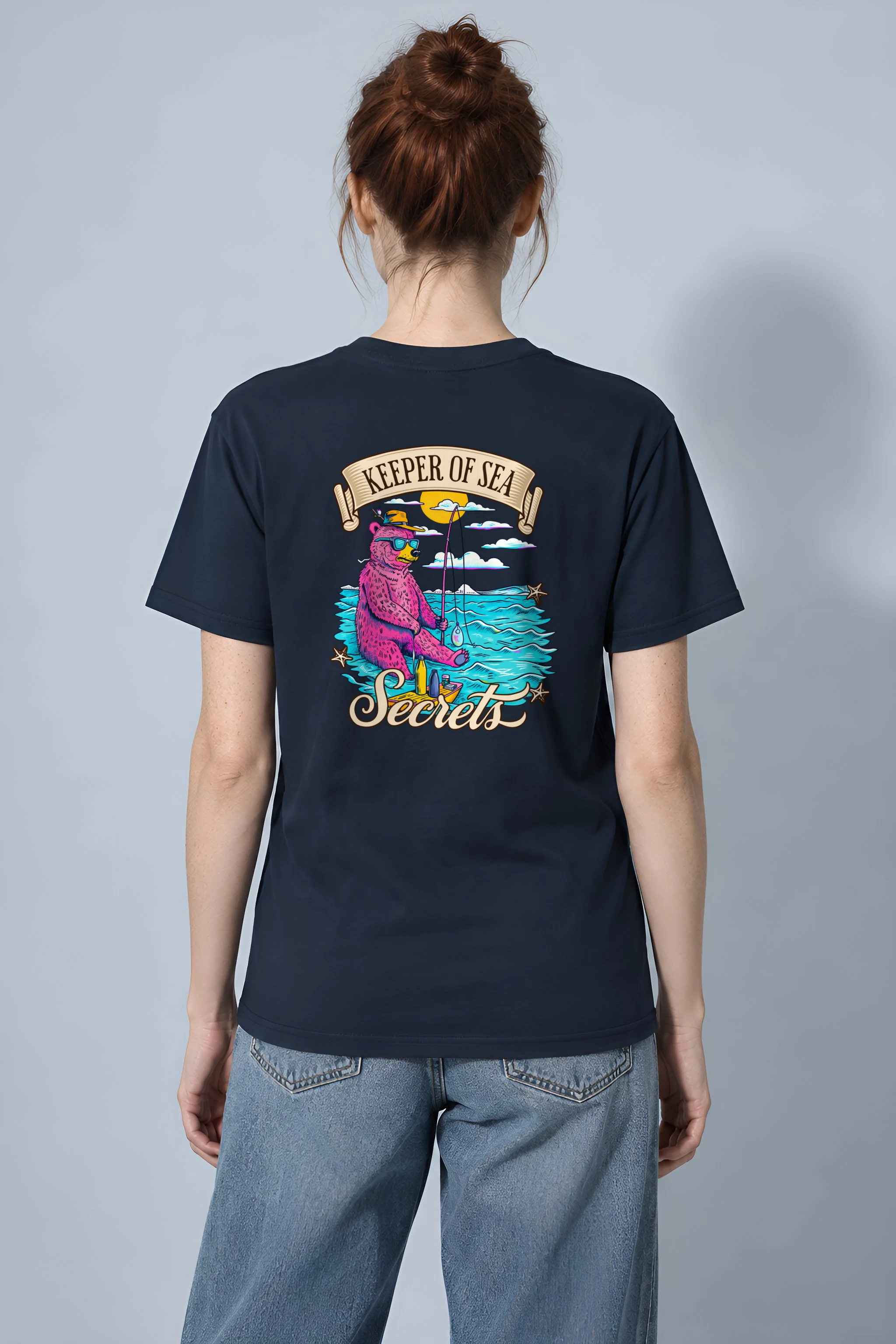 "Keeper Of Sea Secrets" Heavyweight Unisex Crewneck T-shirt