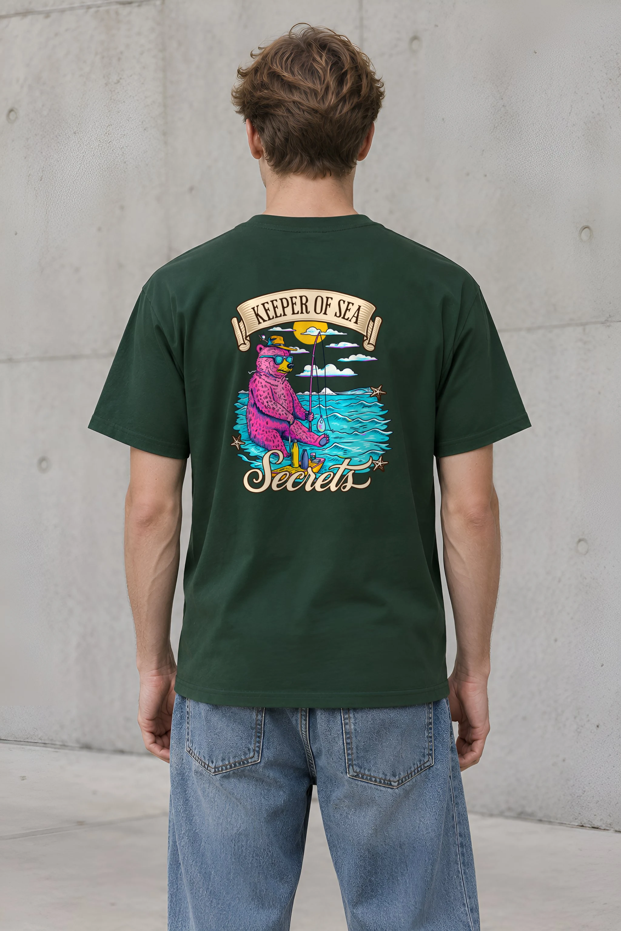 "Keeper Of Sea Secrets" Heavyweight Unisex Crewneck T-shirt