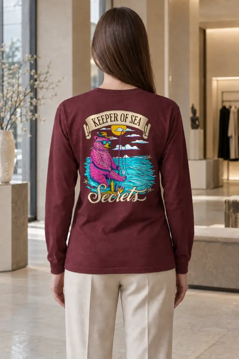 "Keeper Of Sea Secrets" Unisex Longsleeve T-shirt | Gildan 2400