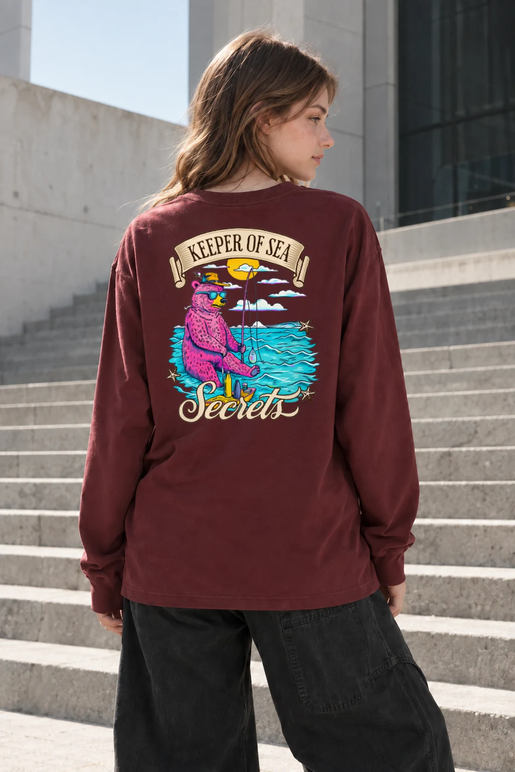 "Keeper Of Sea Secrets" Unisex Longsleeve T-shirt | Gildan 2400