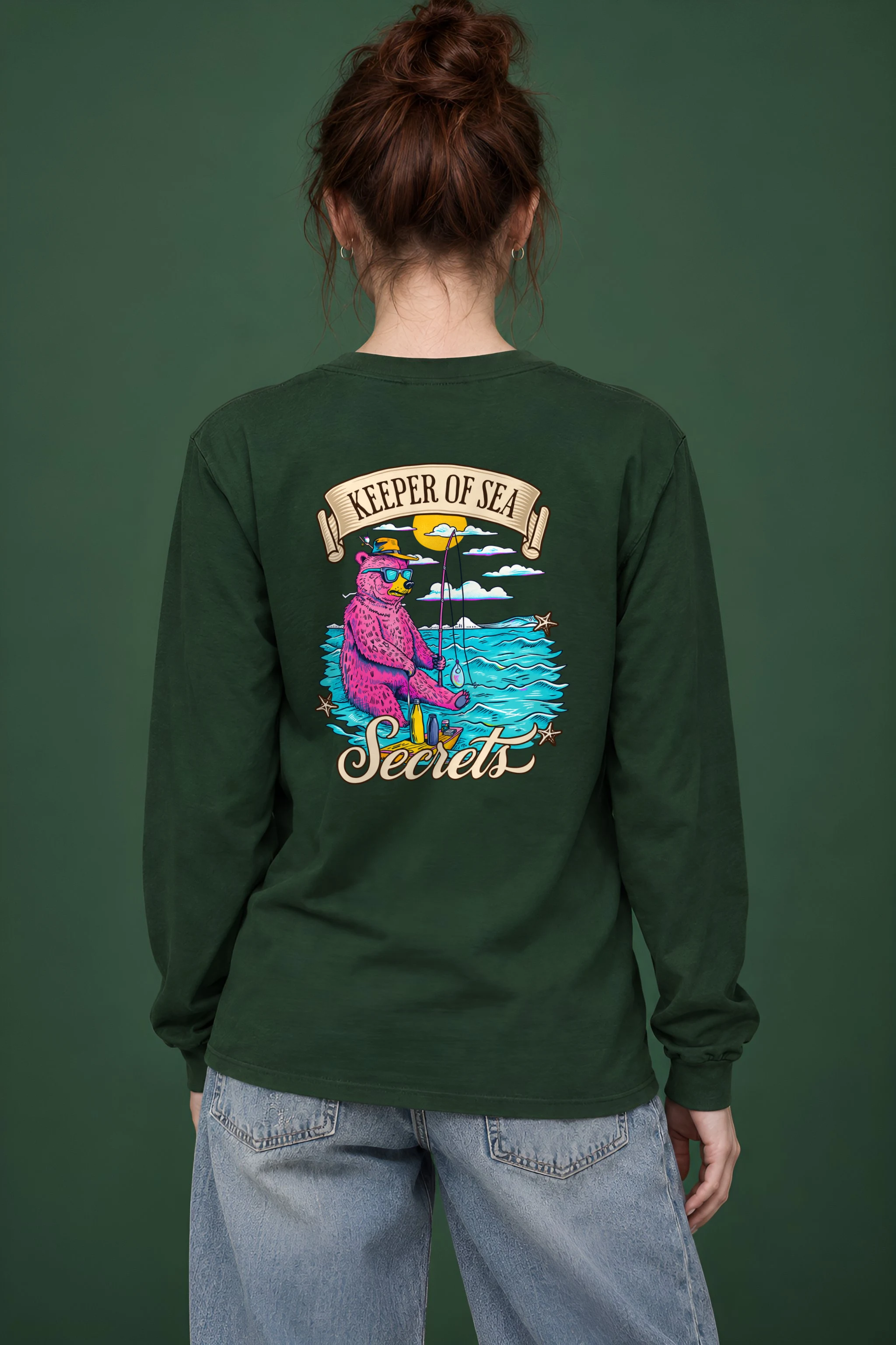 "Keeper Of Sea Secrets" Unisex Longsleeve T-shirt