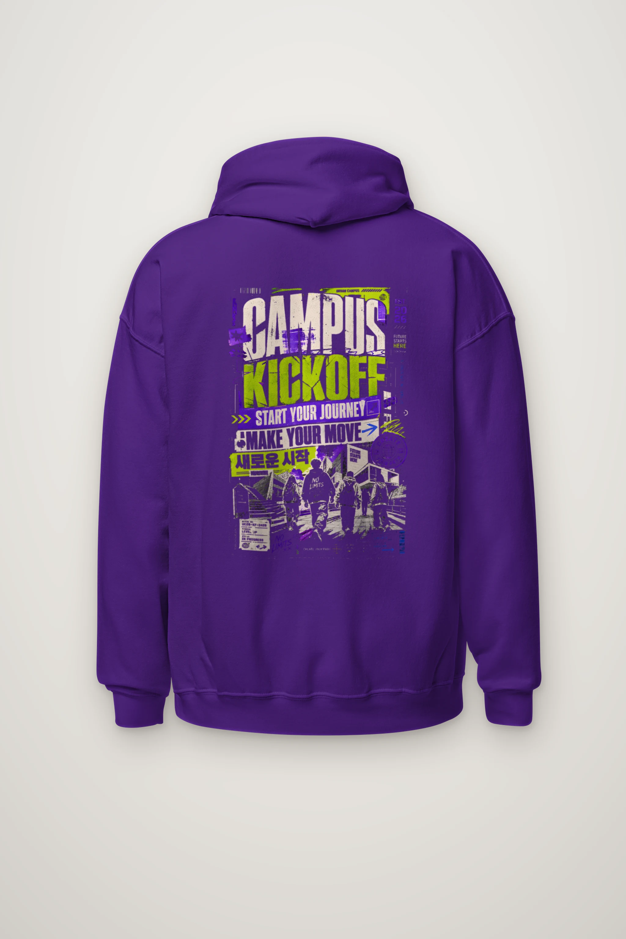 "Kick Off Your Journey" Heavy Blend Unisex Pullover Hoodie