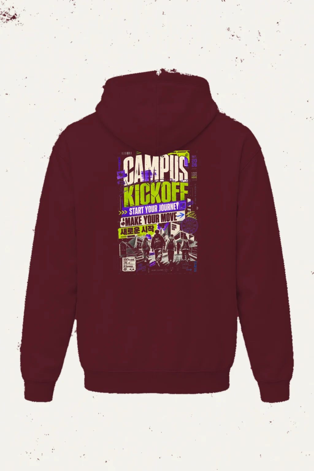 "Kick Off Your Journey" Heavy Blend Unisex Pullover Hoodie | Gildan 18500