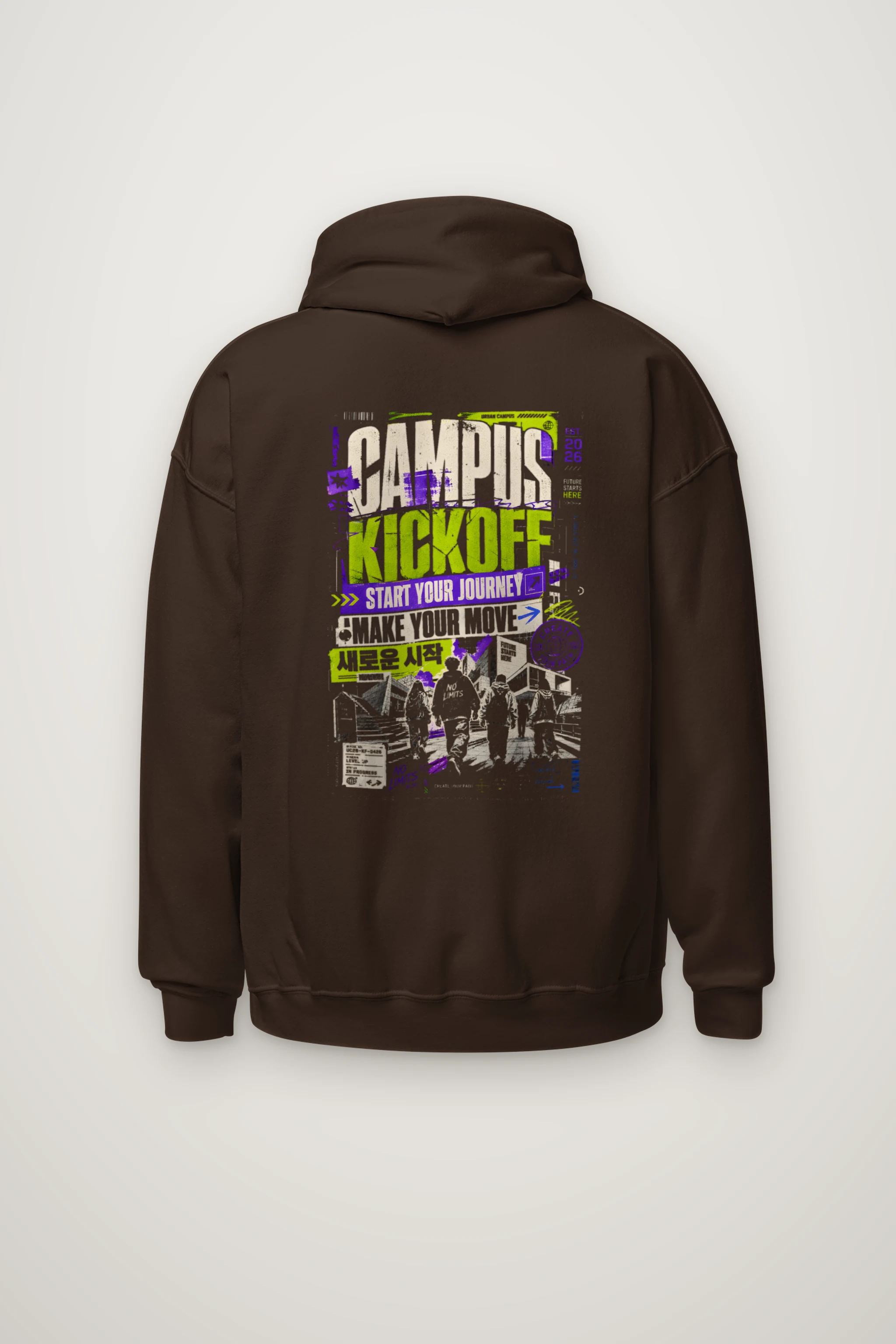 "Kick Off Your Journey" Heavy Blend Unisex Pullover Hoodie