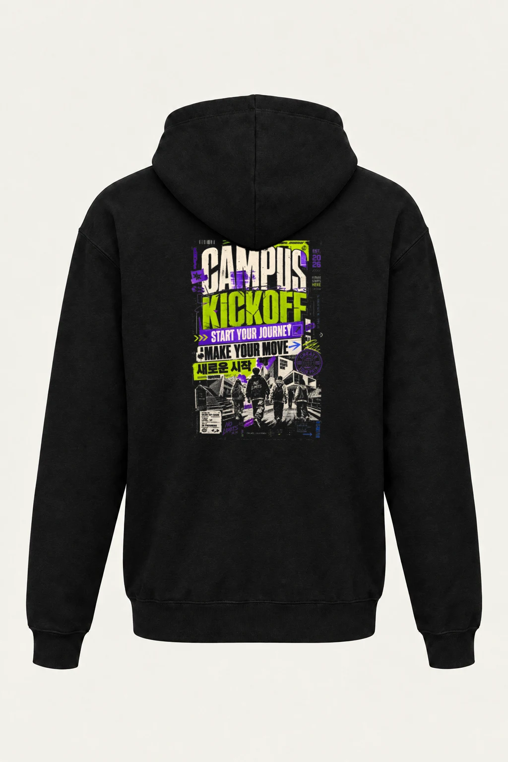 "Kick Off Your Journey" Heavy Blend Unisex Pullover Hoodie | Gildan 18500