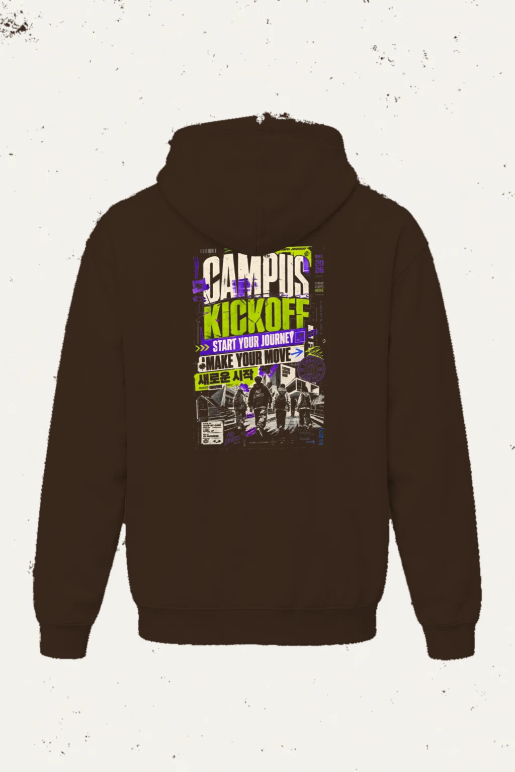 "Kick Off Your Journey" Heavy Blend Unisex Pullover Hoodie | Gildan 18500