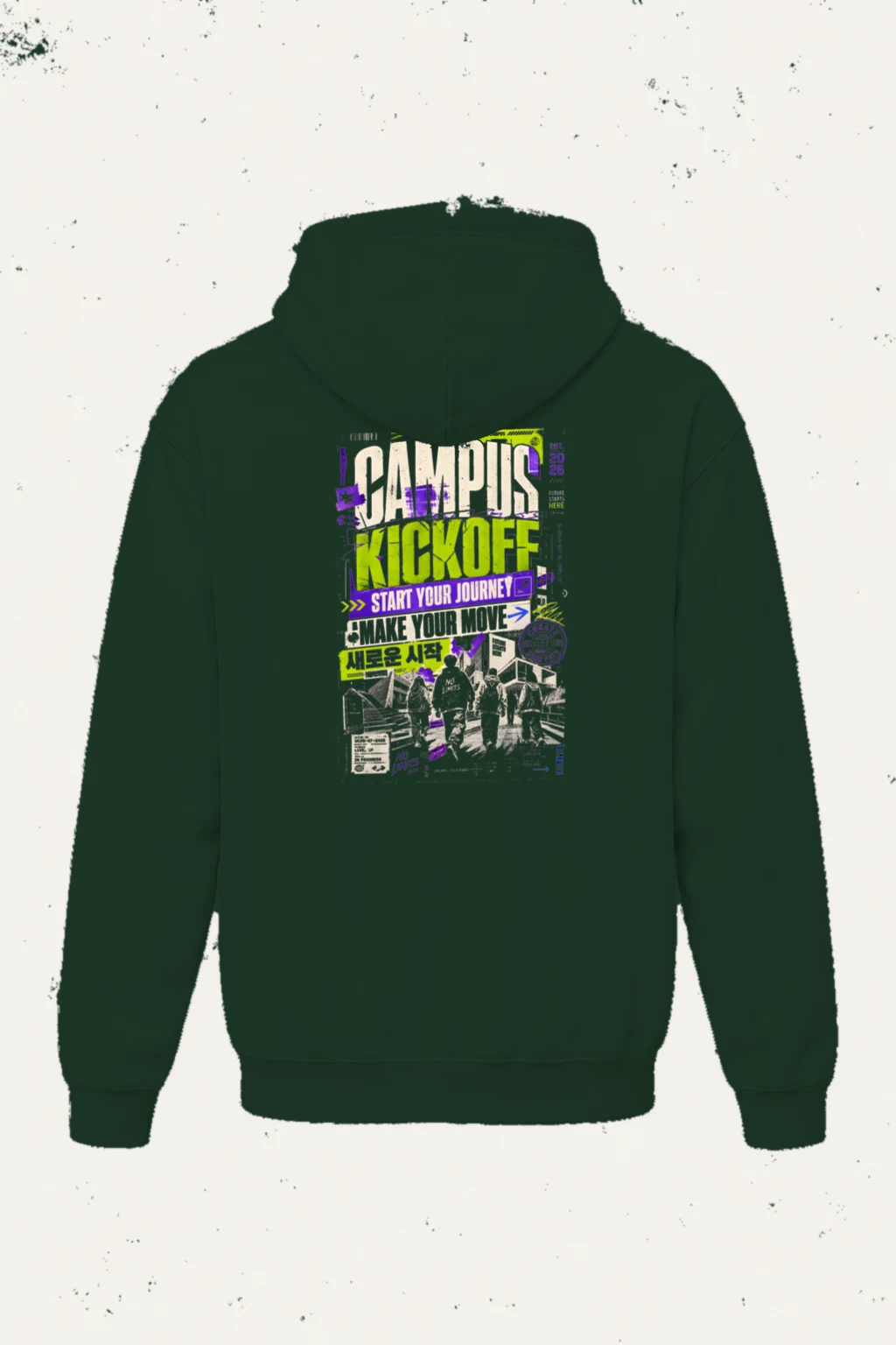 "Kick Off Your Journey" Heavy Blend Unisex Pullover Hoodie | Gildan 18500