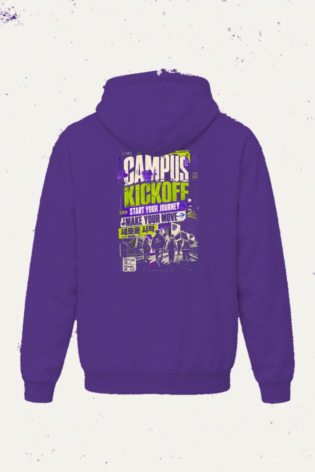 "Kick Off Your Journey" Heavy Blend Unisex Pullover Hoodie | Gildan 18500