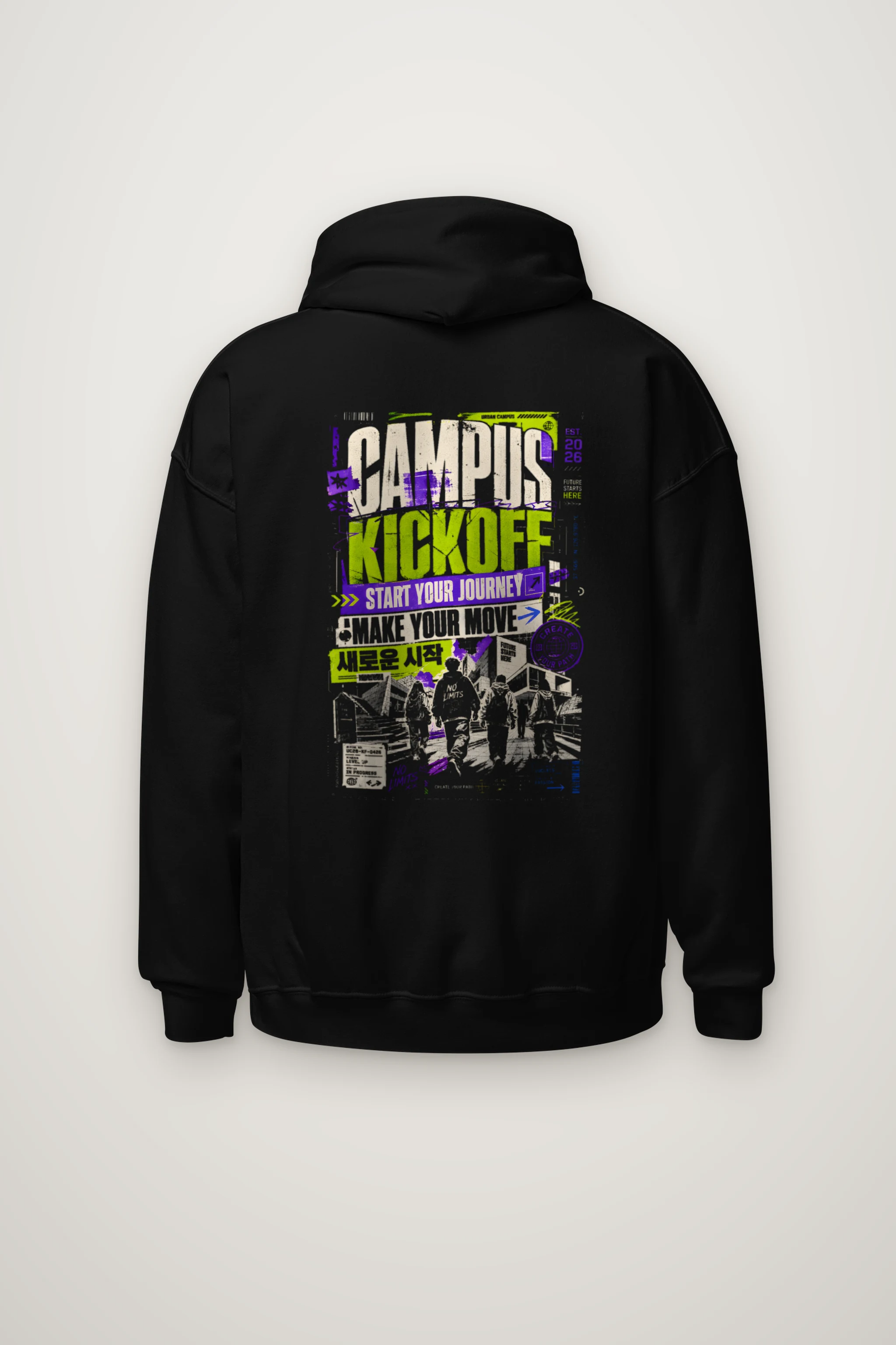 "Kick Off Your Journey" Heavy Blend Unisex Pullover Hoodie