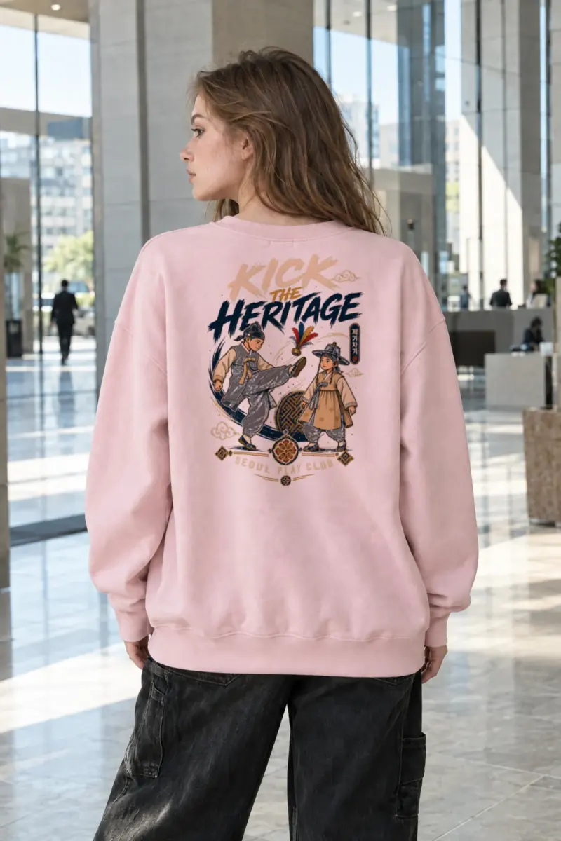 "Kick The Heritage" Heavy Blend Unisex Crewneck Sweatshirt | Gildan 18000