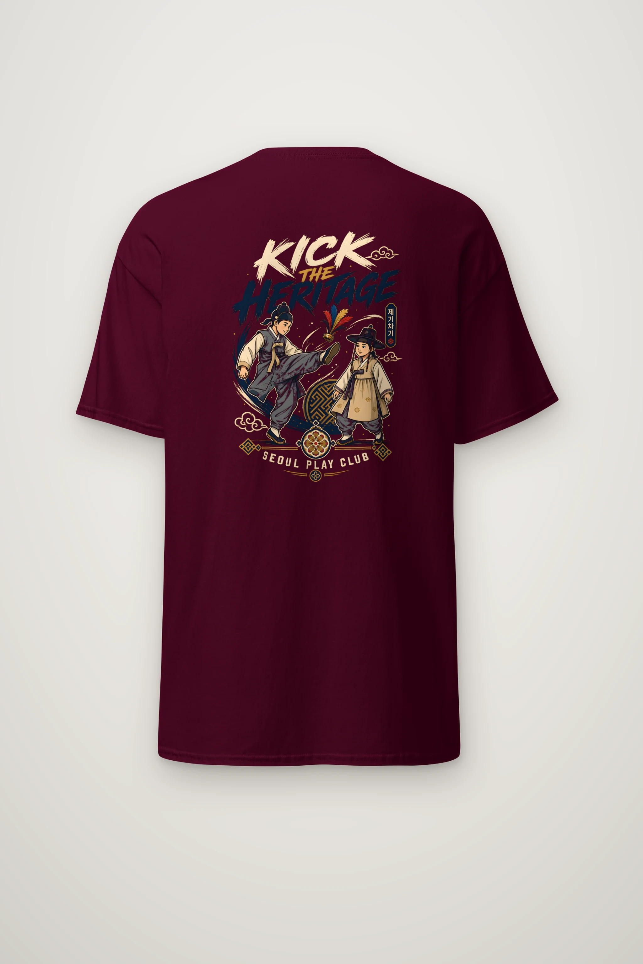 "Kick The Heritage" Heavyweight Unisex Crewneck T-shirt