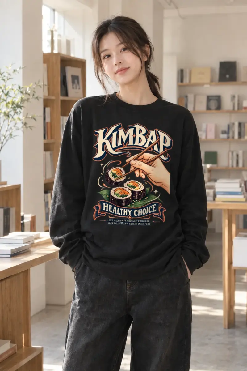 "Kimbap Healthy Choice" Unisex Longsleeve T-shirt