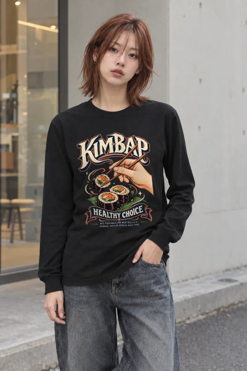 "Kimbap Healthy Choice" Unisex Longsleeve T-shirt