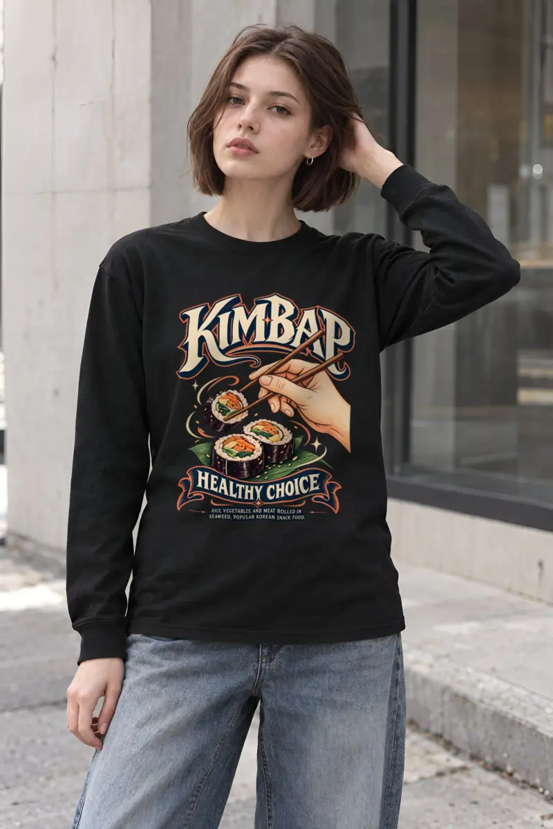 "Kimbap Healthy Choice" Unisex Longsleeve T-shirt
