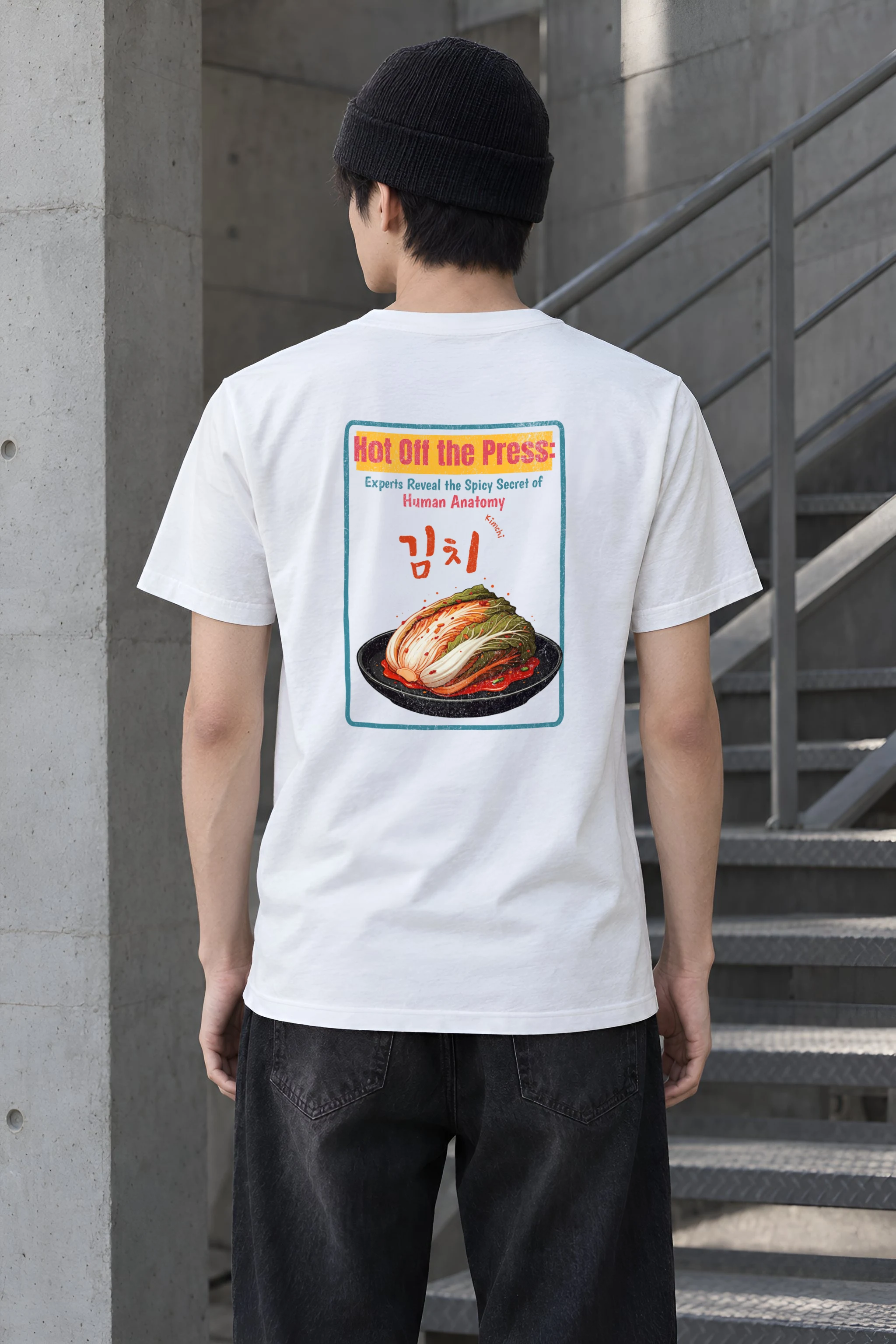 "Kimchi Anatomy" Heavyweight Unisex Crewneck T-shirt