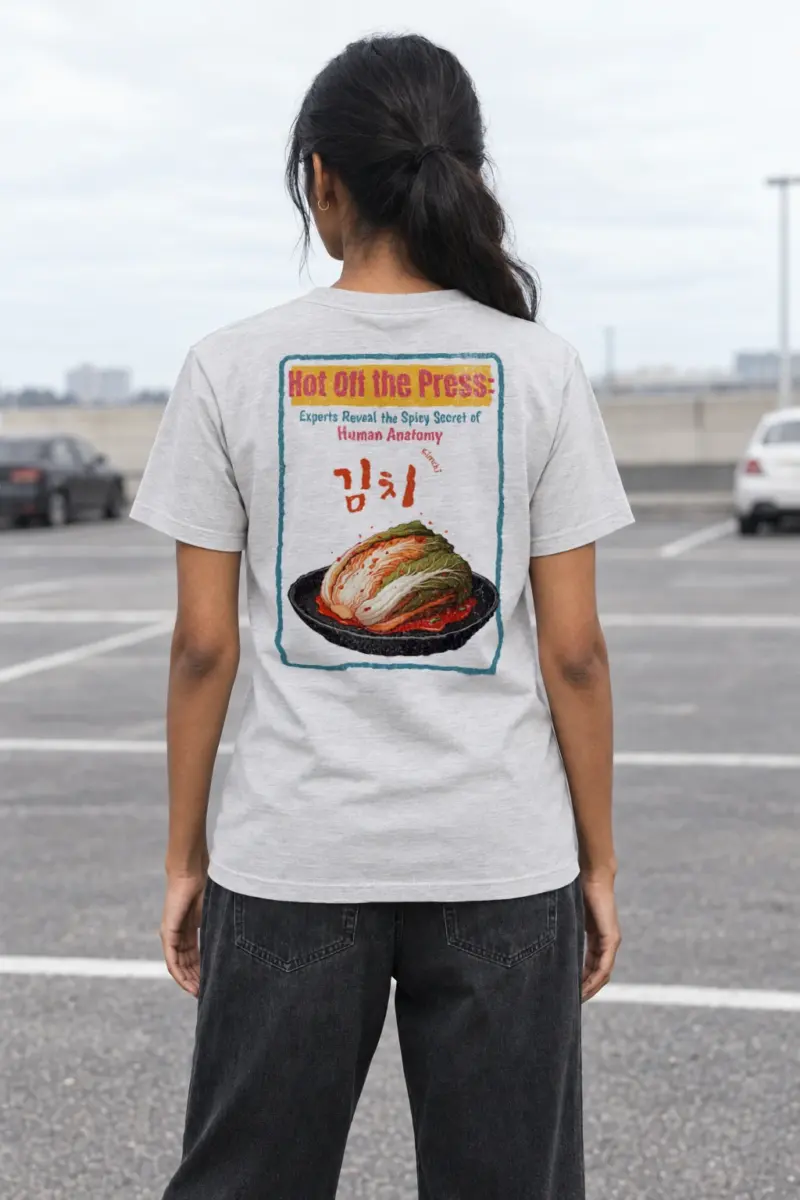 "Kimchi Anatomy" Heavyweight Unisex Crewneck T-shirt | Gildan 5000