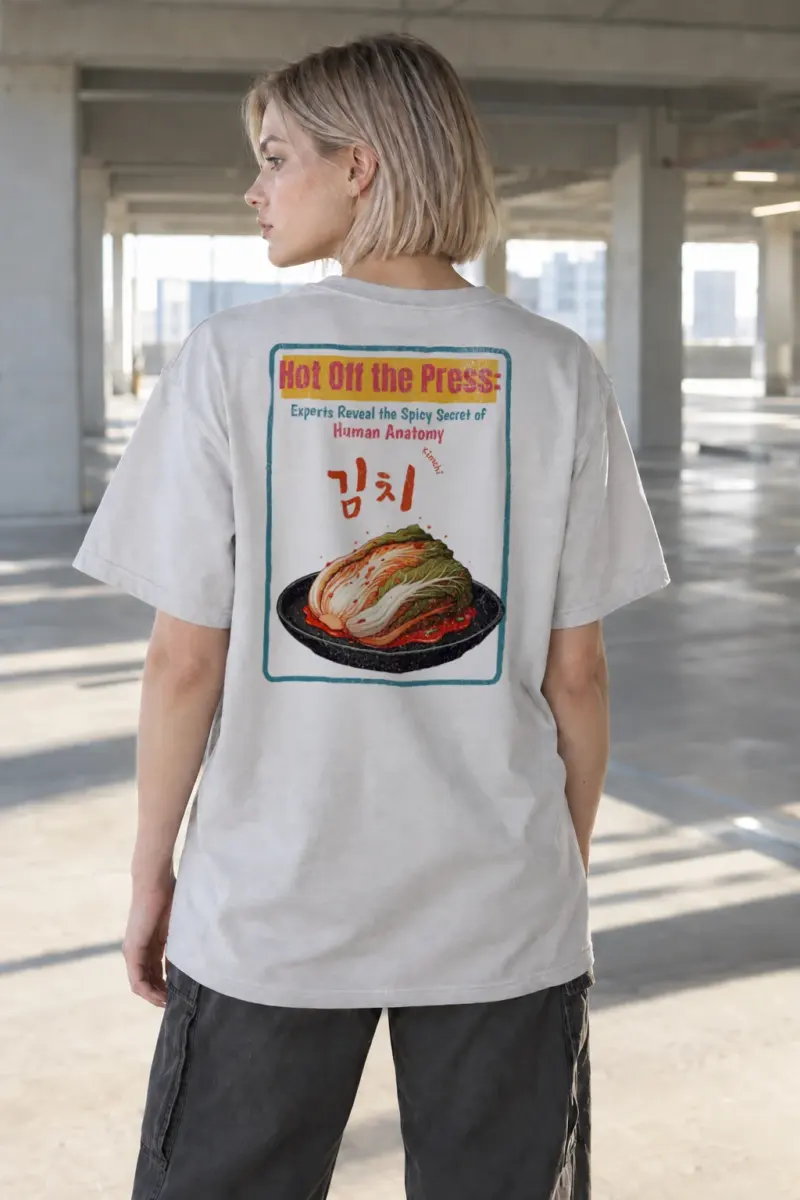 “Kimchi Anatomy” Heavyweight Unisex Crewneck T-shirt | Gildan 5000