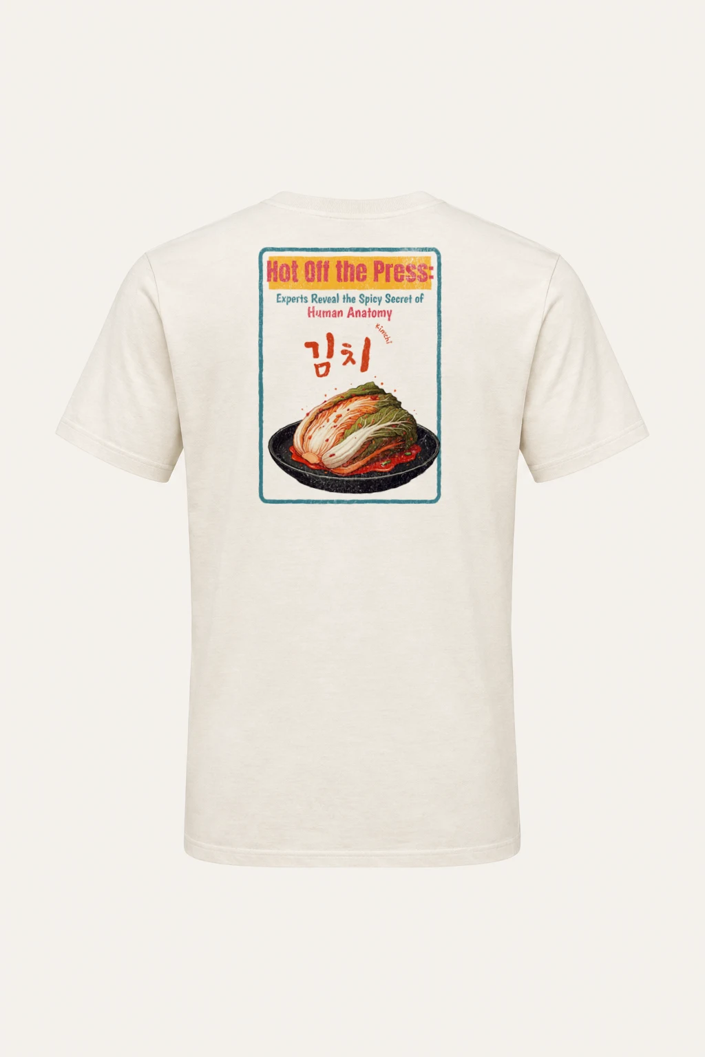 "Kimchi Anatomy" Heavyweight Unisex Crewneck T-shirt | Gildan 5000