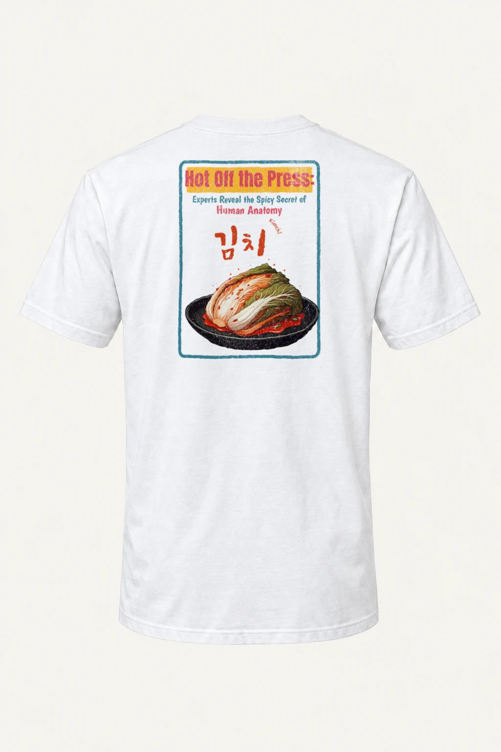 "Kimchi Anatomy" Heavyweight Unisex Crewneck T-shirt | Gildan 5000