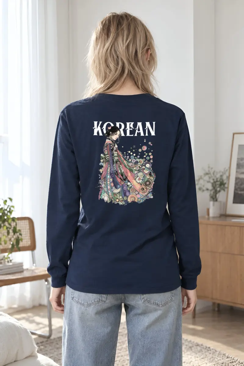 "Kimono Floral Muse" Unisex Longsleeve T-shirt