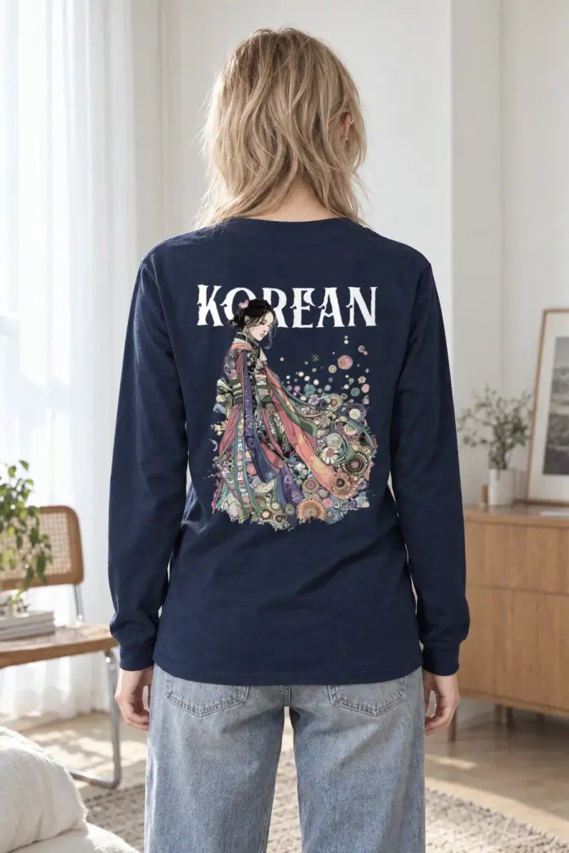 "Kimono Floral Muse" Unisex Longsleeve T-shirt