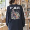 "Kimono Floral Muse" Unisex Longsleeve T-shirt | Gildan 2400