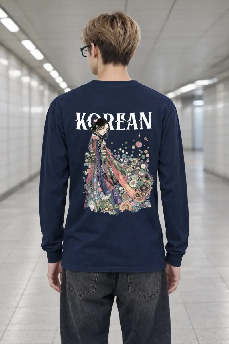 "Kimono Floral Muse" Unisex Longsleeve T-shirt