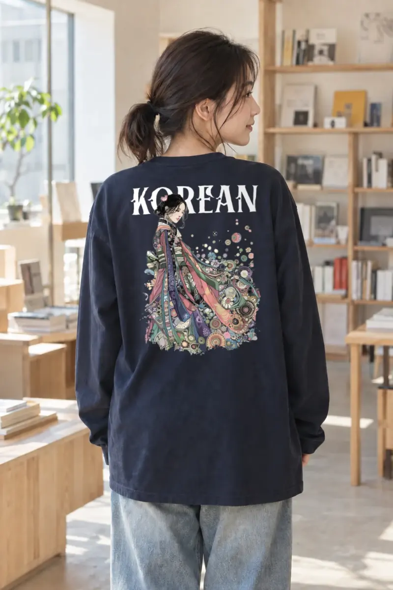 "Kimono Floral Muse" Unisex Longsleeve T-shirt | Gildan 2400