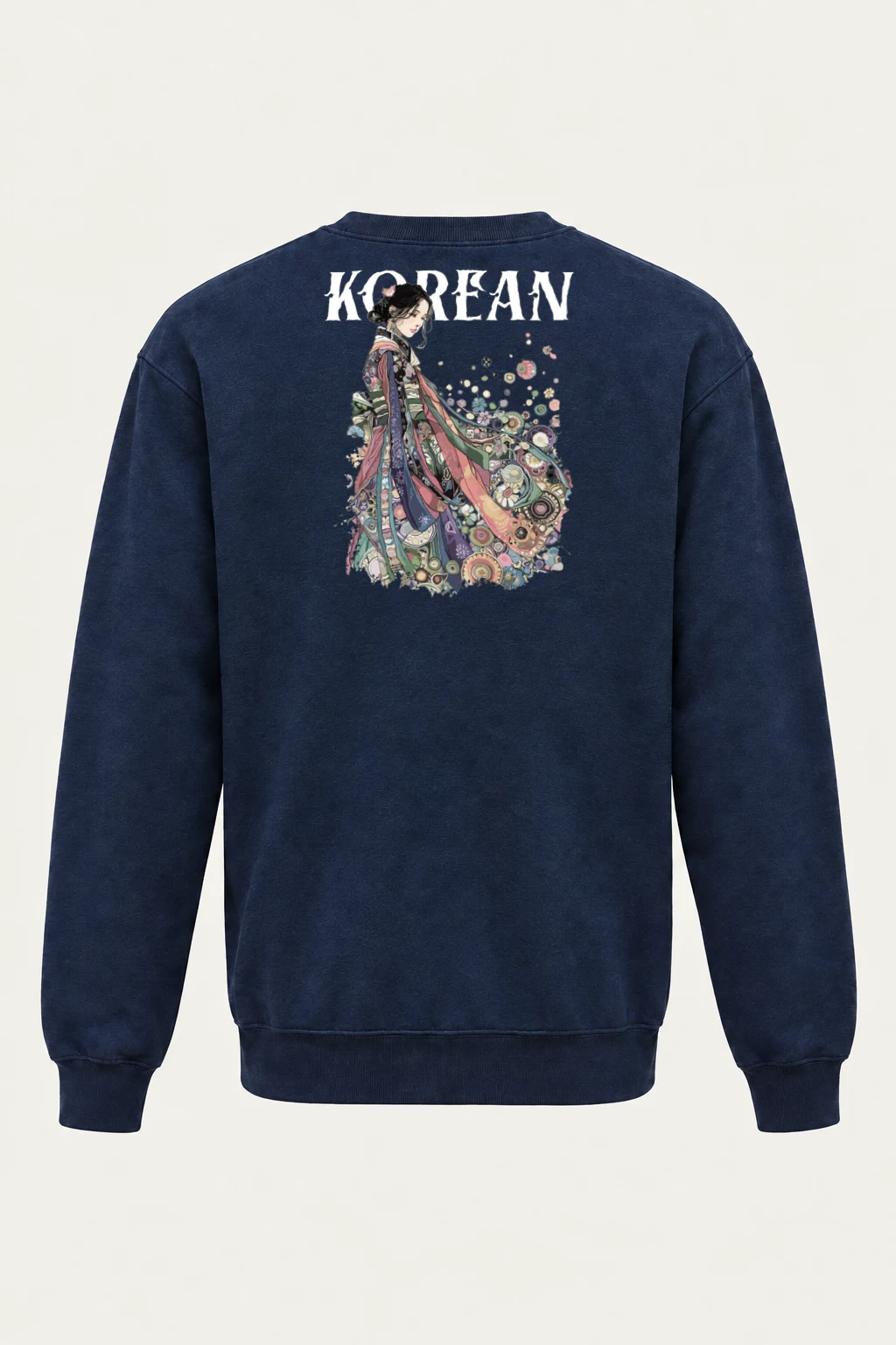 "Kimono Floral Reverie" Heavy Blend Unisex Crewneck Sweatshirt | Gildan 18000