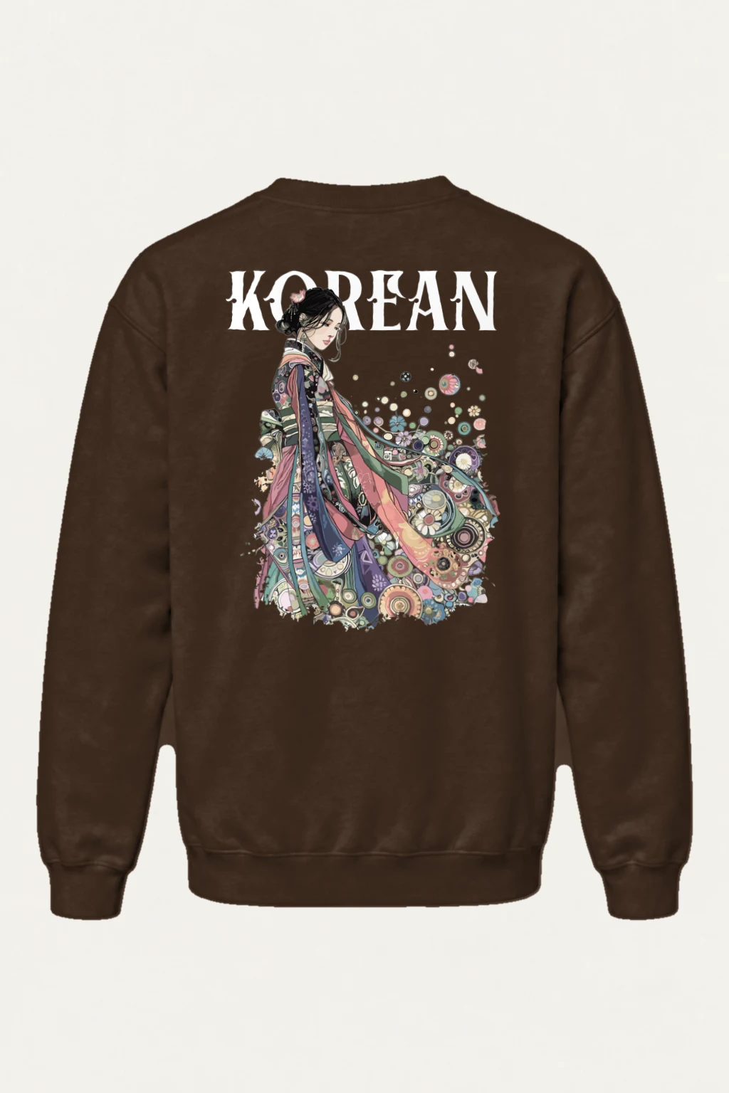 "Kimono Floral Reverie" Heavy Blend Unisex Crewneck Sweatshirt | Gildan 18000