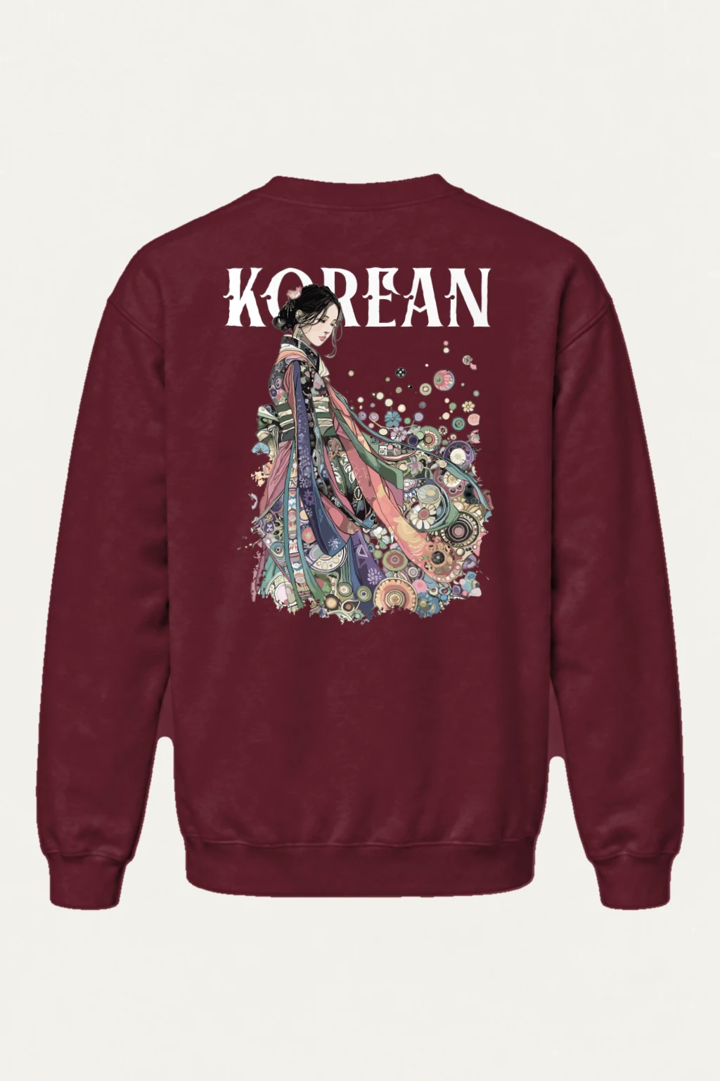 "Kimono Floral Reverie" Heavy Blend Unisex Crewneck Sweatshirt | Gildan 18000