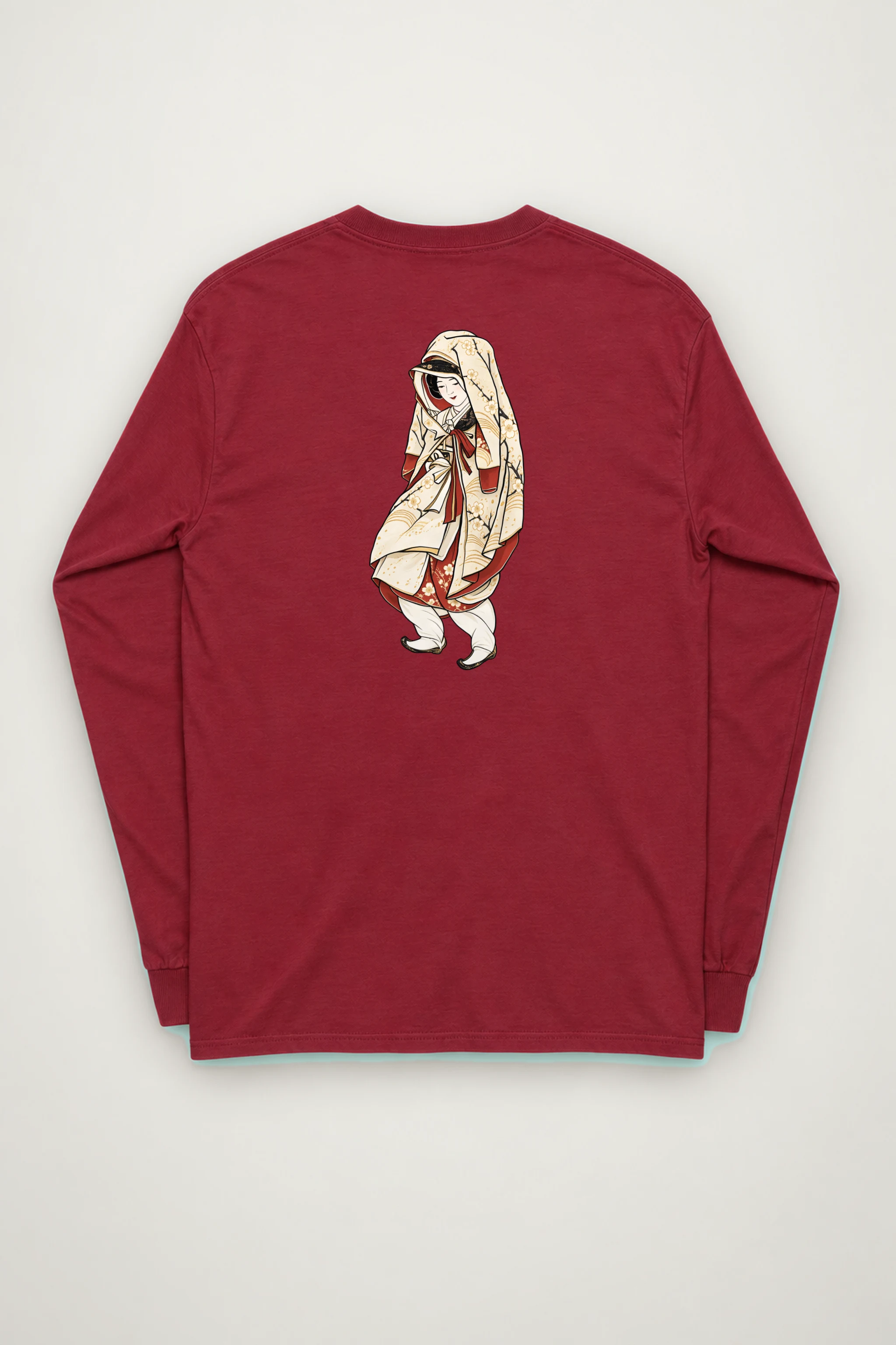 "Kimono Line Portrait" Unisex Longsleeve T-shirt