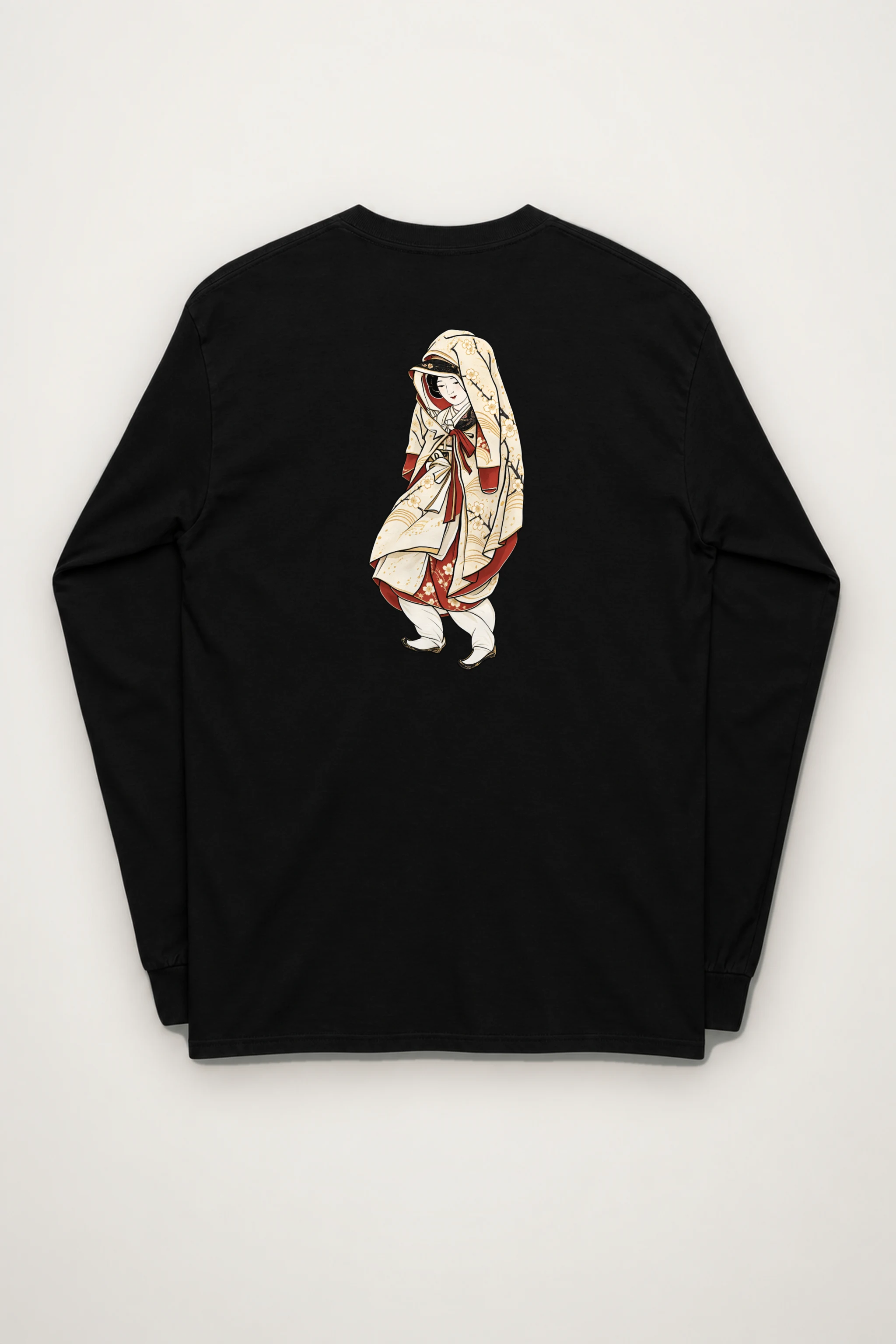"Kimono Line Portrait" Unisex Longsleeve T-shirt