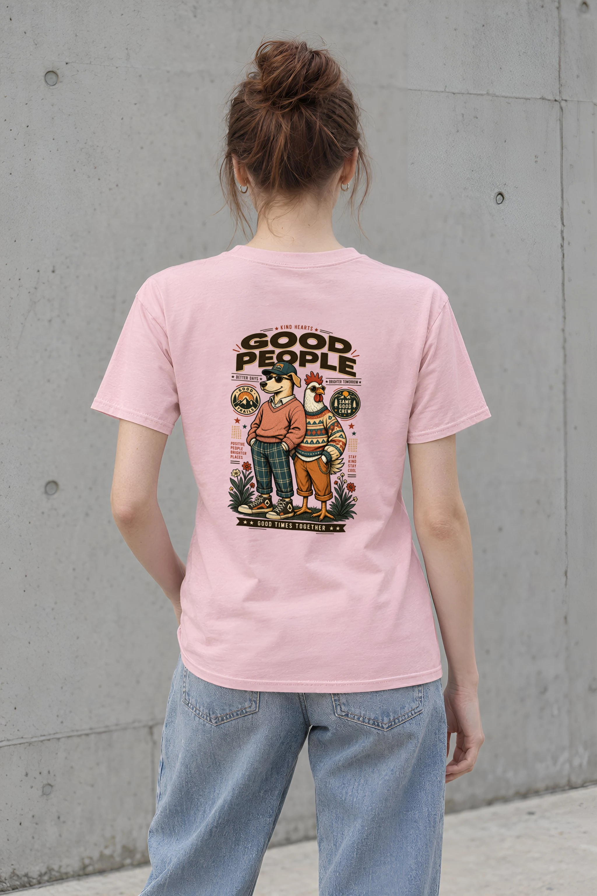 "Kind Hearts Good People" Heavyweight Unisex Crewneck T-shirt