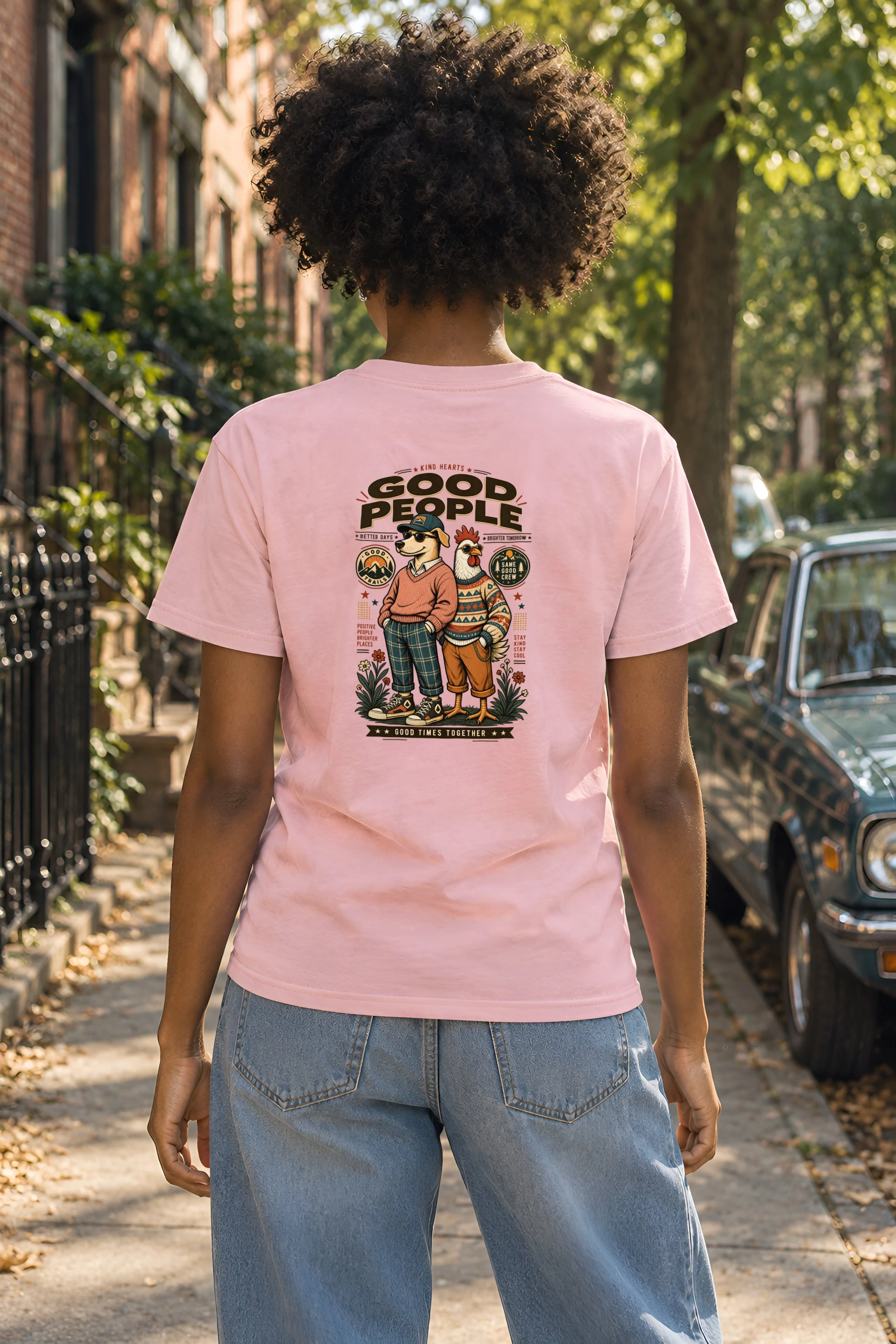 "Kind Hearts Good People" Heavyweight Unisex Crewneck T-shirt