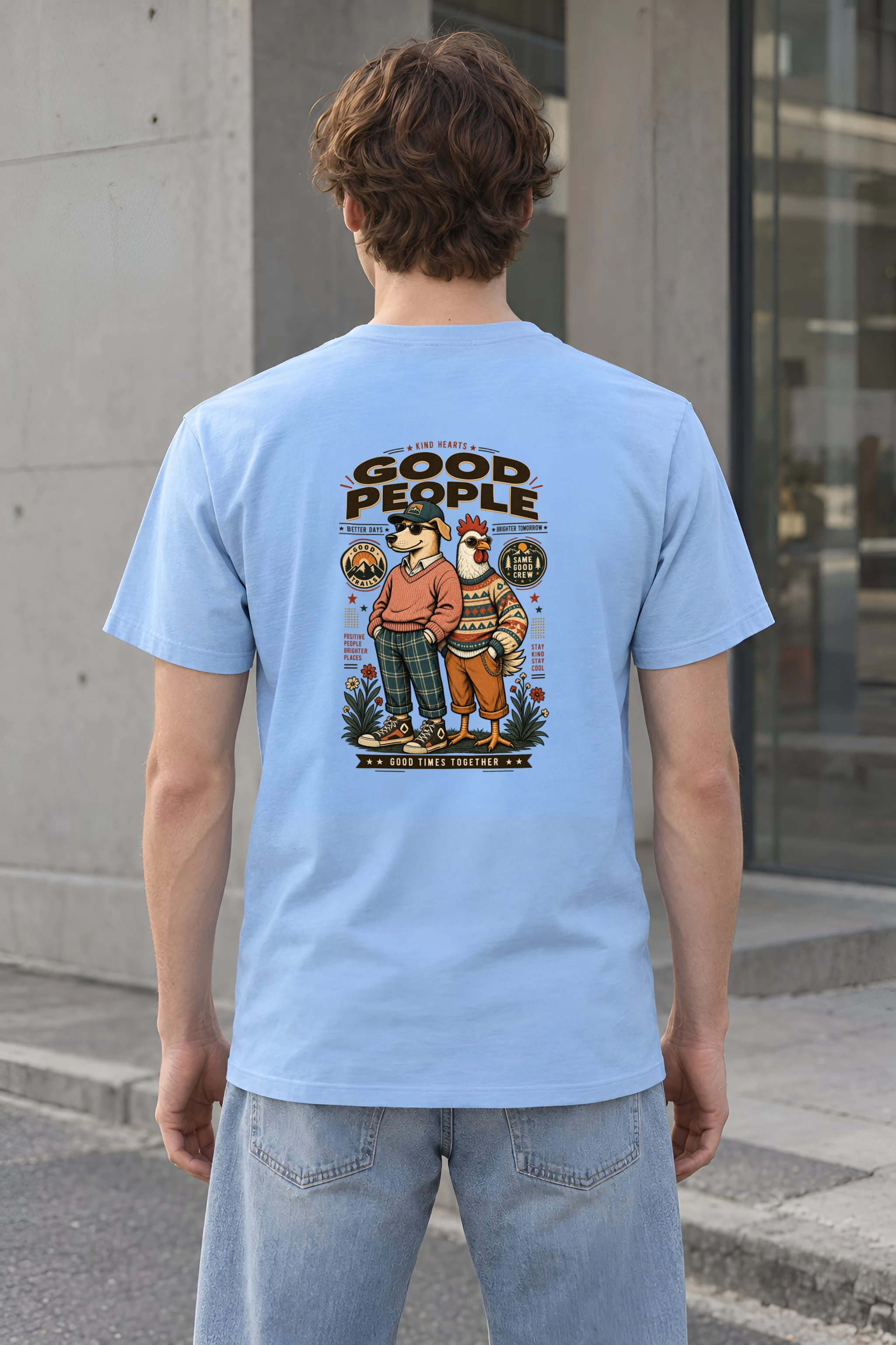 "Kind Hearts Good People" Heavyweight Unisex Crewneck T-shirt